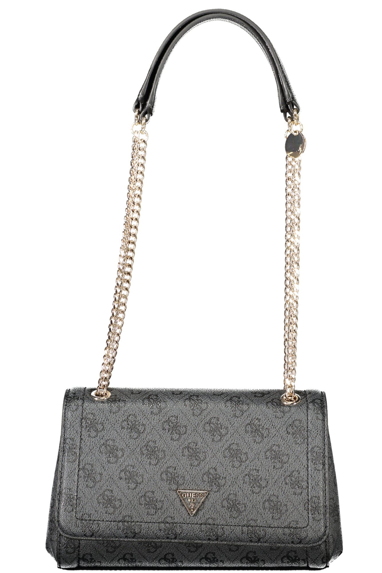 BG967221_NECOALLO – Schwarze Damentasche: Elegant mit Kettenriemen, Vielseitige Fächer – Größe: UNI – Farbe: Nero