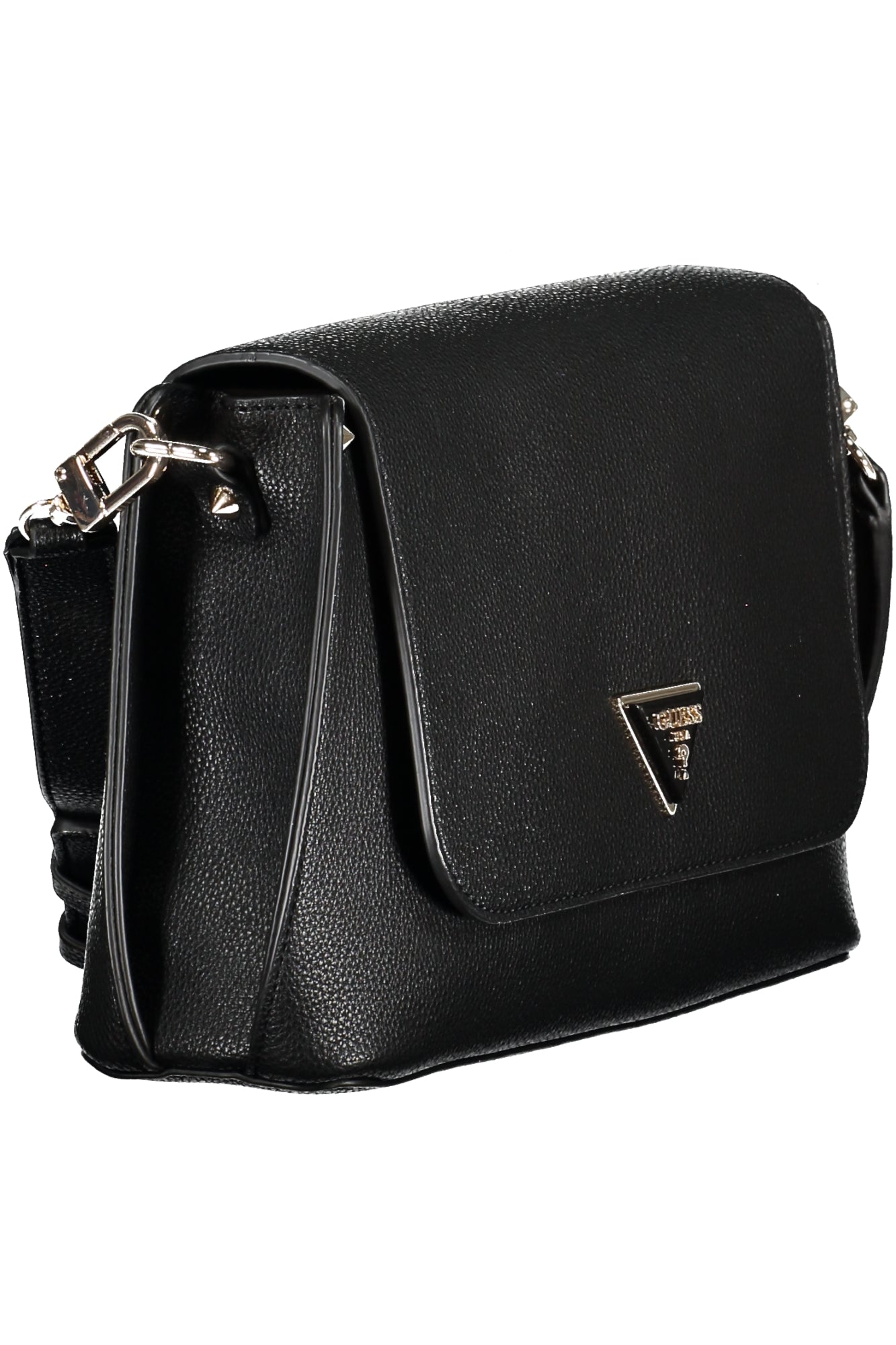 BG877820_NEBLACK – Elegante schwarze Schultertasche mit abnehmbarem Riemen und Kontrastdetails – Größe: UNI – Farbe: Nero