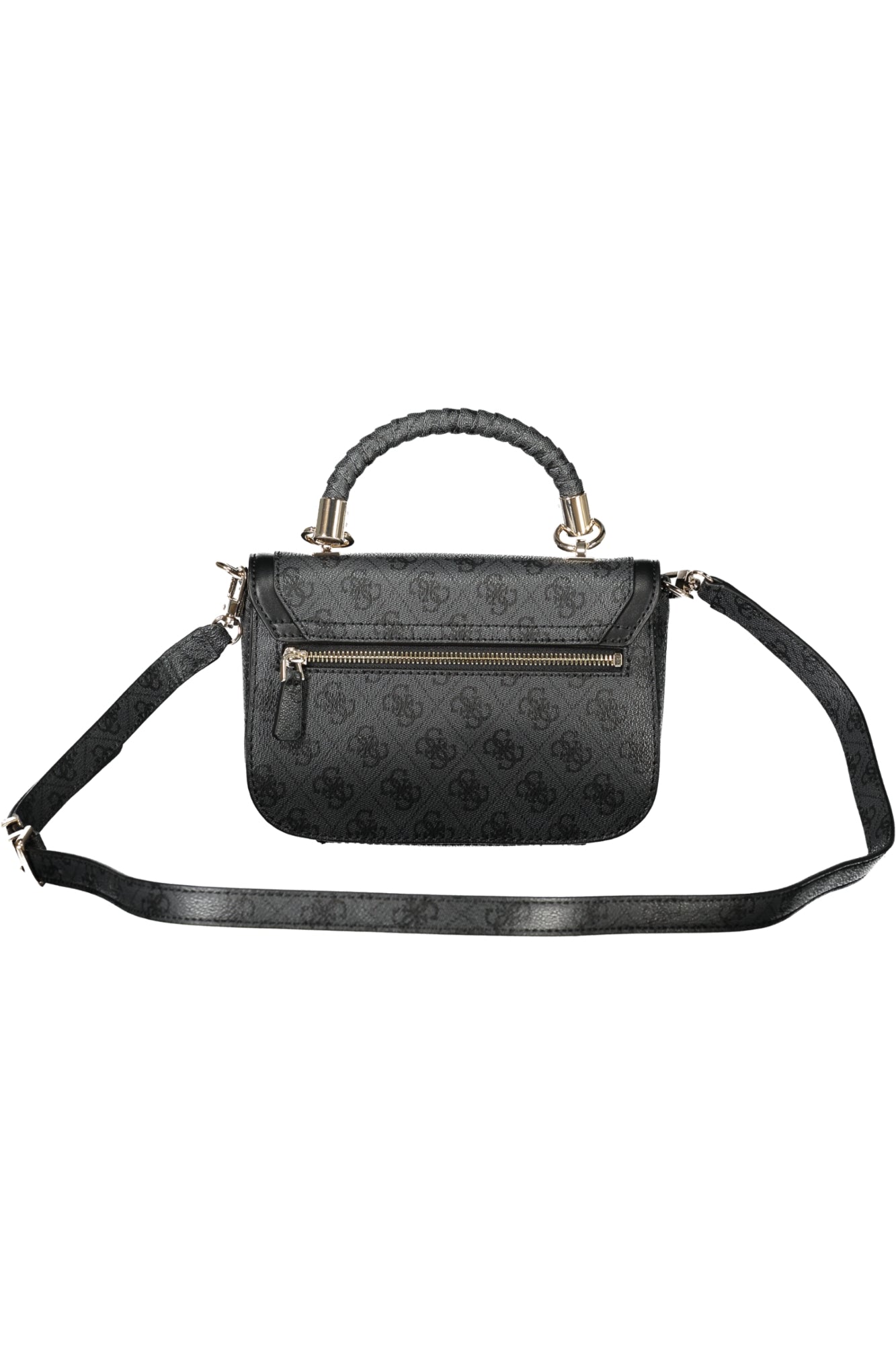 SG954020_NECOALLO – Stilvolle schwarze Damentasche mit verstellbarem Gurt und Druckknopf – Größe: UNI – Farbe: Nero