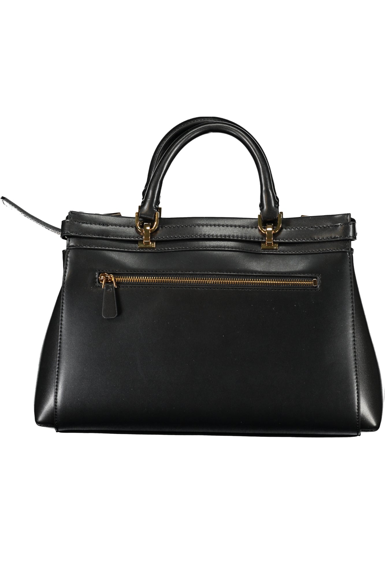 VZ900106_NEBLACK – Elegante schwarze Damentasche mit abnehmbarem Gurt und vielen Fächern – Größe: UNI – Farbe: Nero