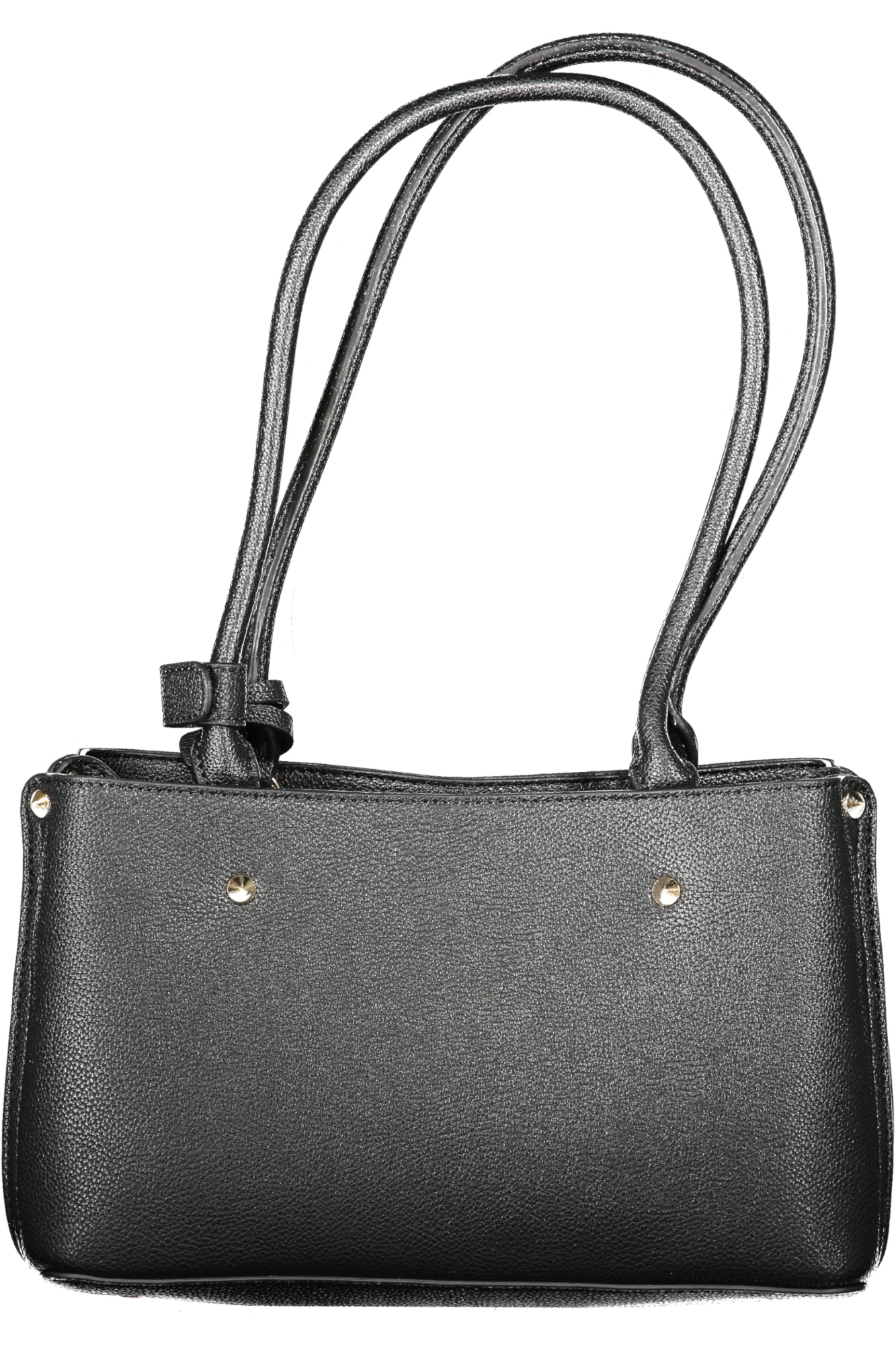 BG877809_NEBLACK – Stylische Damenschultertasche Schwarz mit Mehreren Fächern und Logo – Größe: UNI – Farbe: Nero