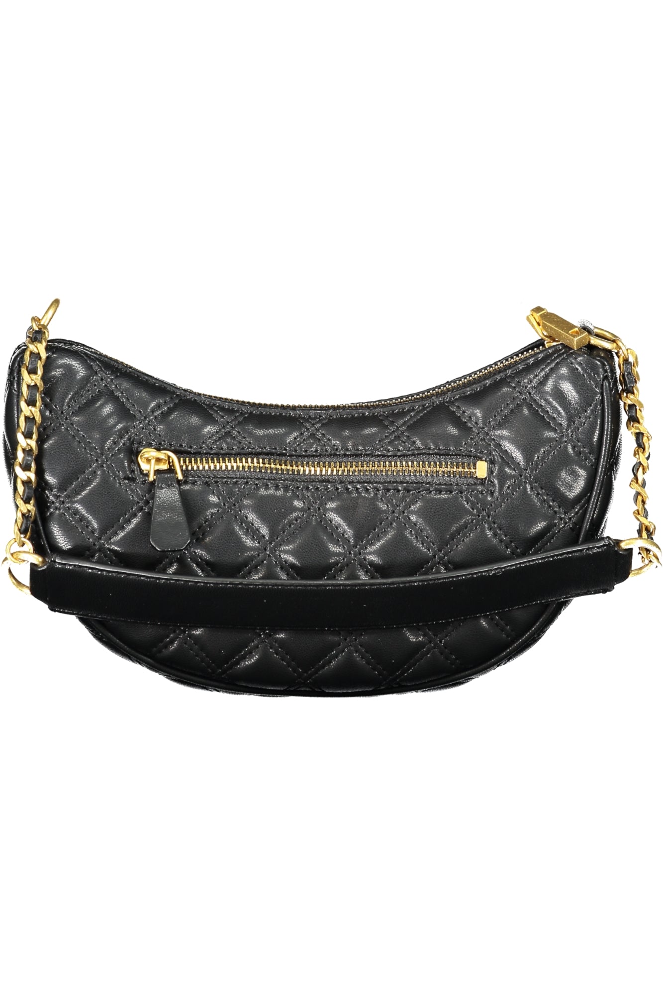 QA874812_NEBLACK – Damen Schultertasche Schwarz mit Kontrastdetails und Kartenfach – Größe: UNI – Farbe: Nero