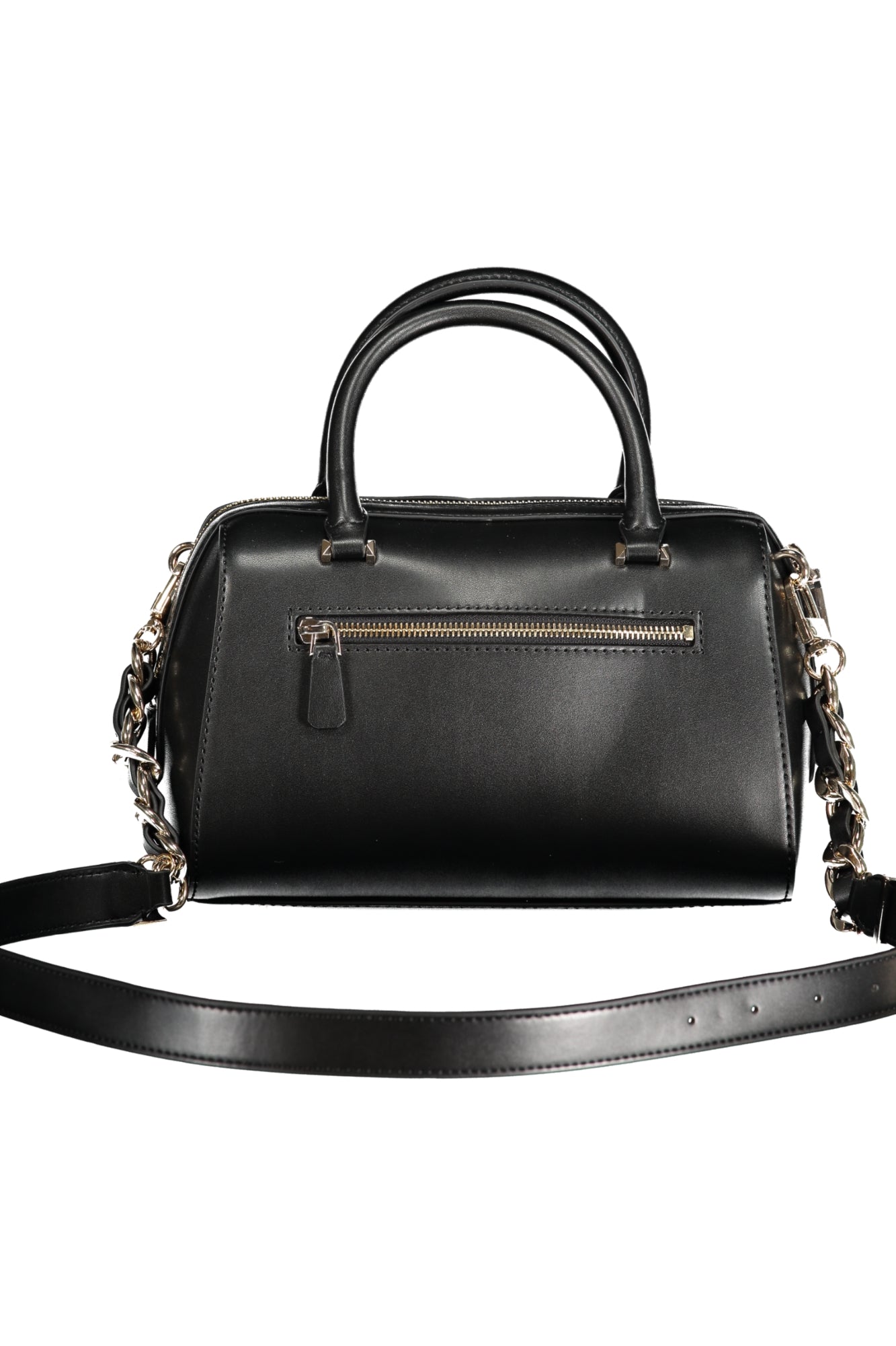 VG930705_NEBLACK – Elegante Schwarze Damenhandtasche mit Vielfältigen Tragemöglichkeiten – Größe: Standard