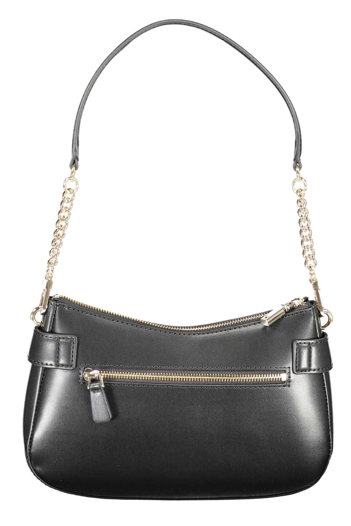 VG963918_NEBLACK – Schwarze Damenhandtasche mit Schulterriemen und Kontrastdetails – Größe: UNI – Farbe: Nero