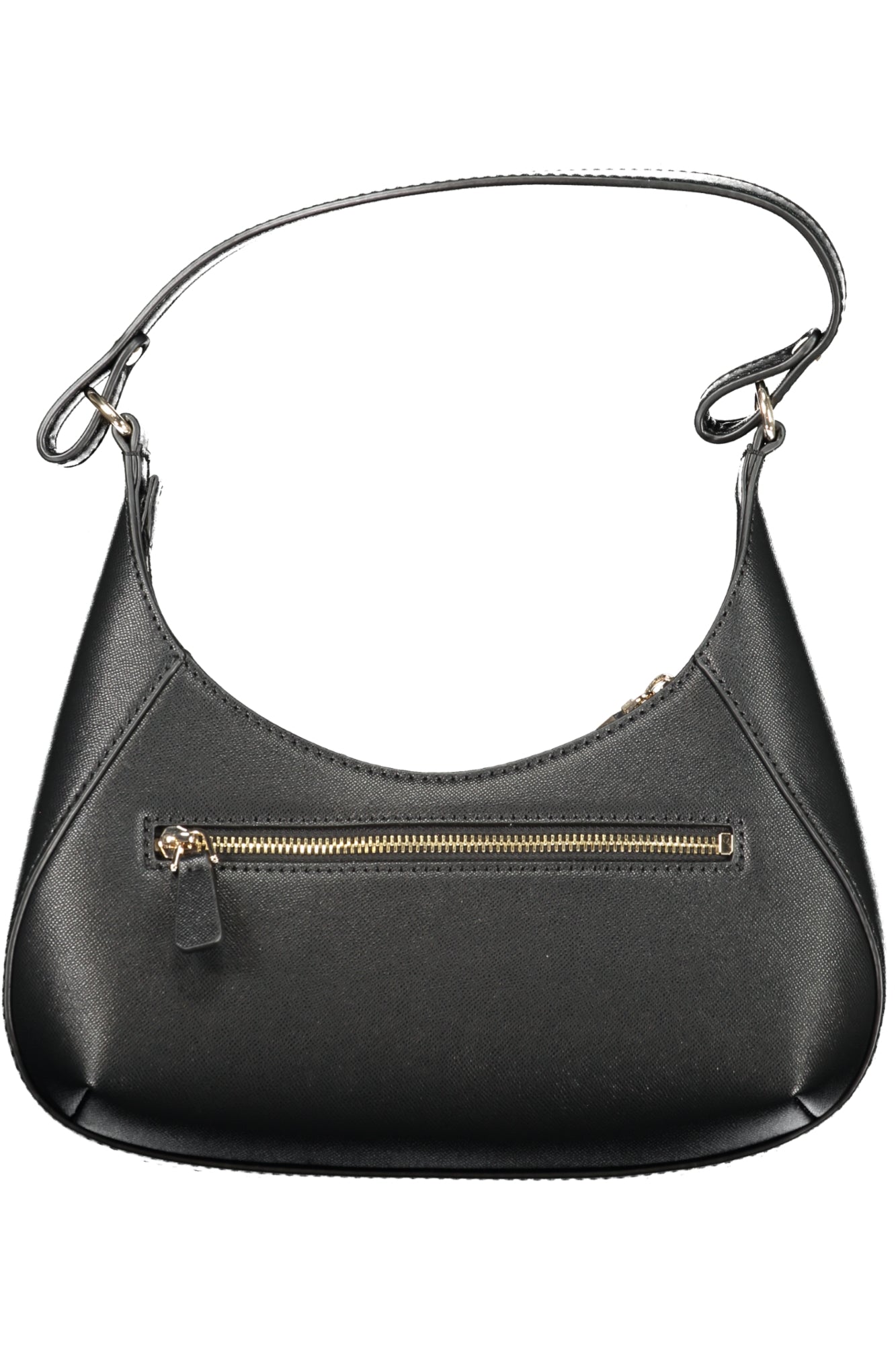 BG801518_NEBLACK – Elegante Mini-Tasche: Schwarz, Reißverschluss & Kontrastdetails – Größe: UNI – Farbe: Nero
