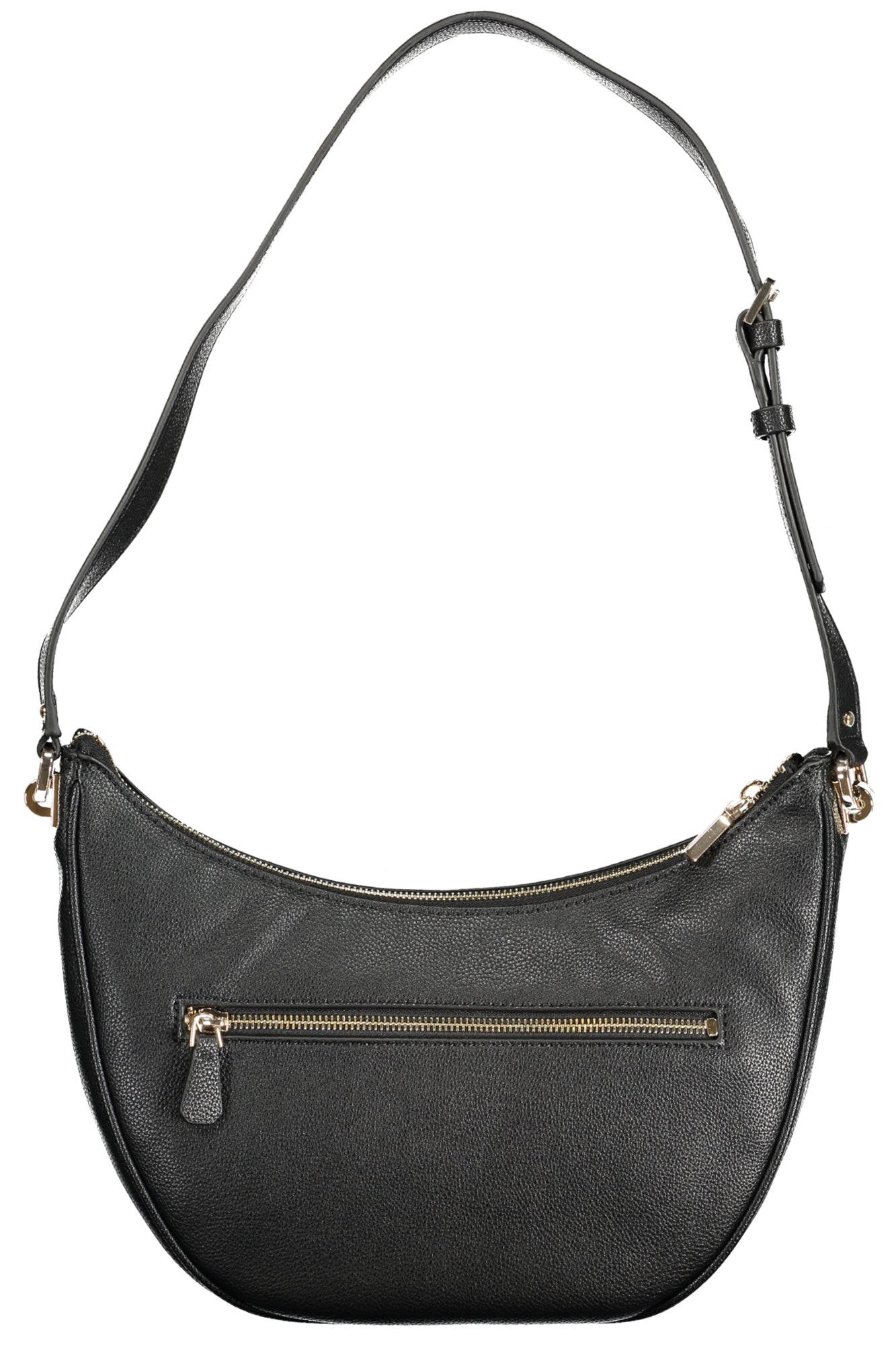 BG953602_NEBLACK – Elegante Schwarze Handtasche mit Verstellbarem Riemen und Schutzfüßchen – Größe: UNI – Farbe: Nero