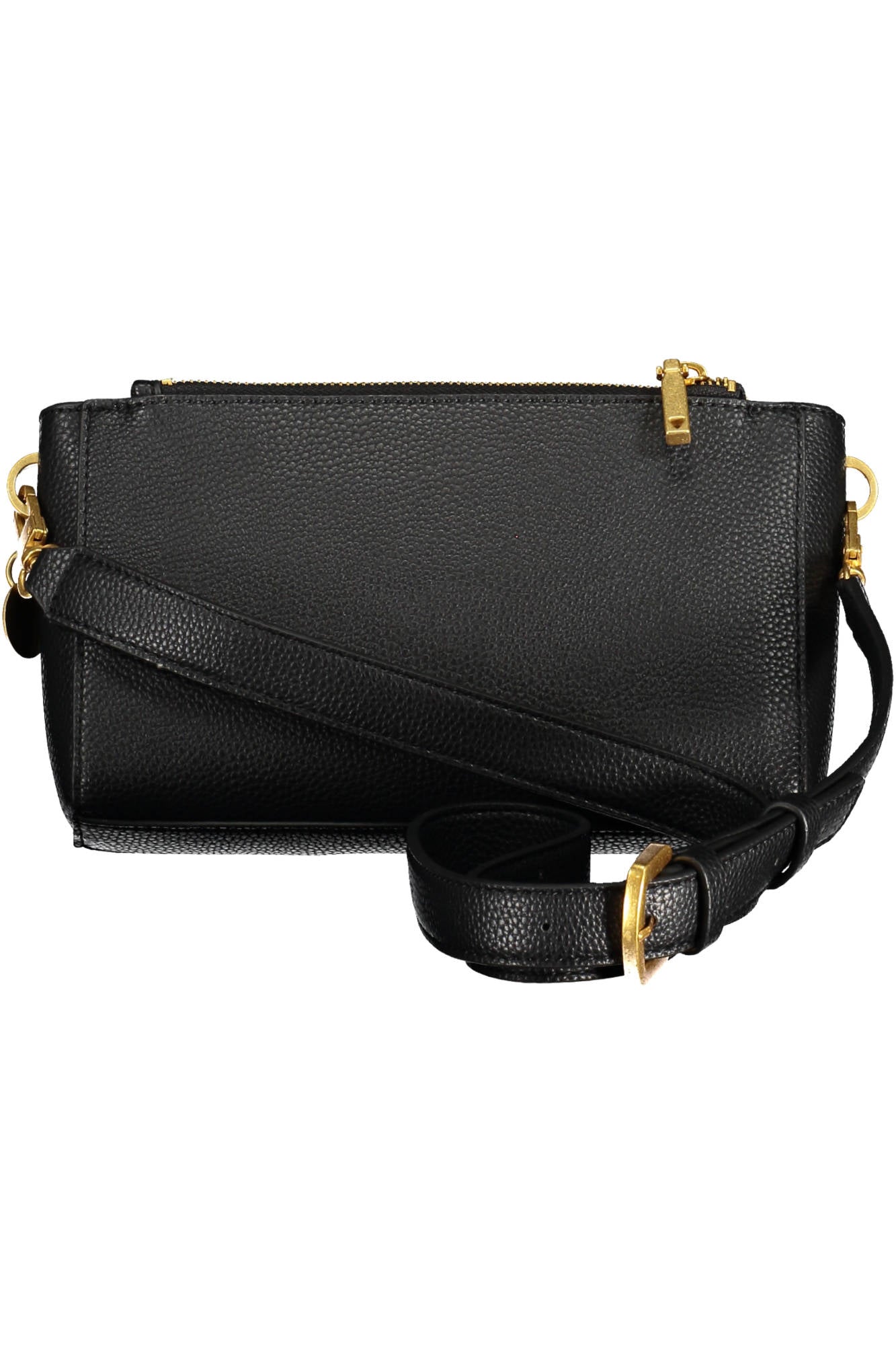 BA874472_NERO_BLACK – Elegante Damenhandtasche Schwarz mit Schultergurt und Kontrastdetails – Größe: UNI – Farbe: Nero