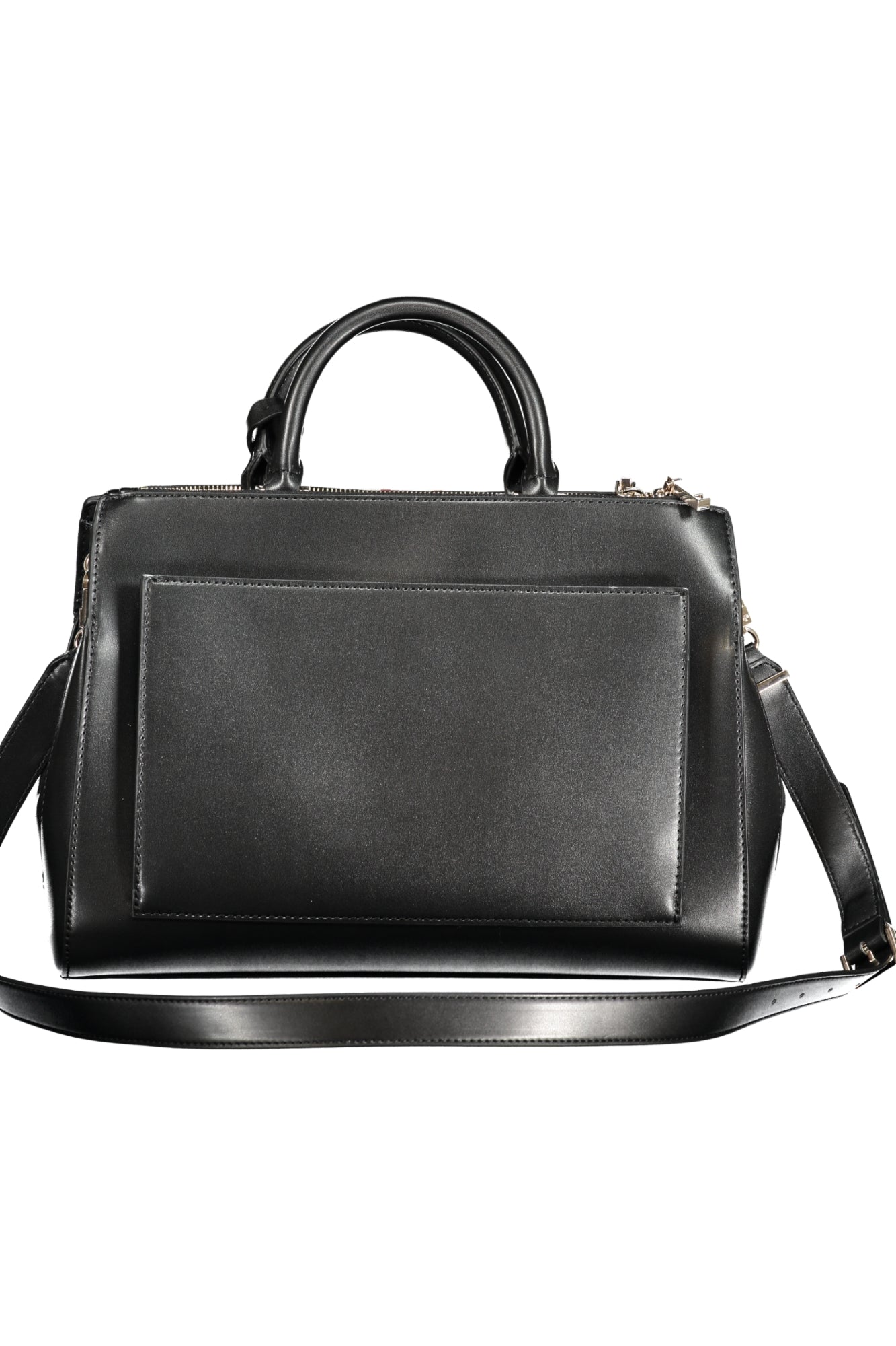 VG930707_NEBLACK – Elegante Damenschultertasche in Schwarz mit praktischen Fächern – Größe: UNI – Farbe: Nero