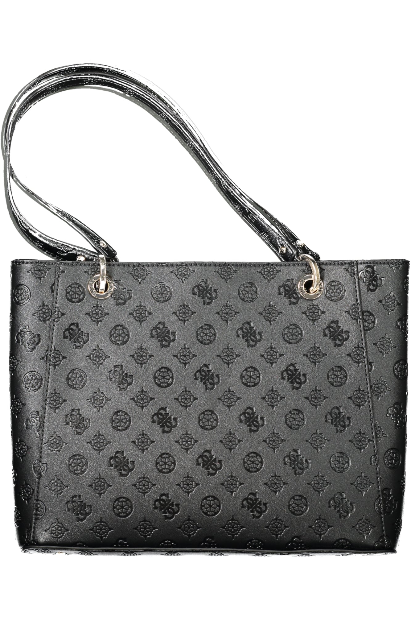 PD952925_NEBLACK – Elegante schwarze Damentasche mit Fächern und Kontrastdetails – Größe: UNI – Farbe: Nero