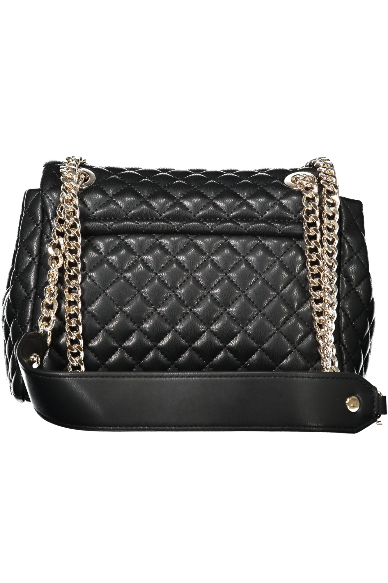 EQG954121_NEBLACK – Elegante Schwarze Damentasche mit Kette & Kontrastdetails für Damen – Größe: UNI – Farbe: Nero