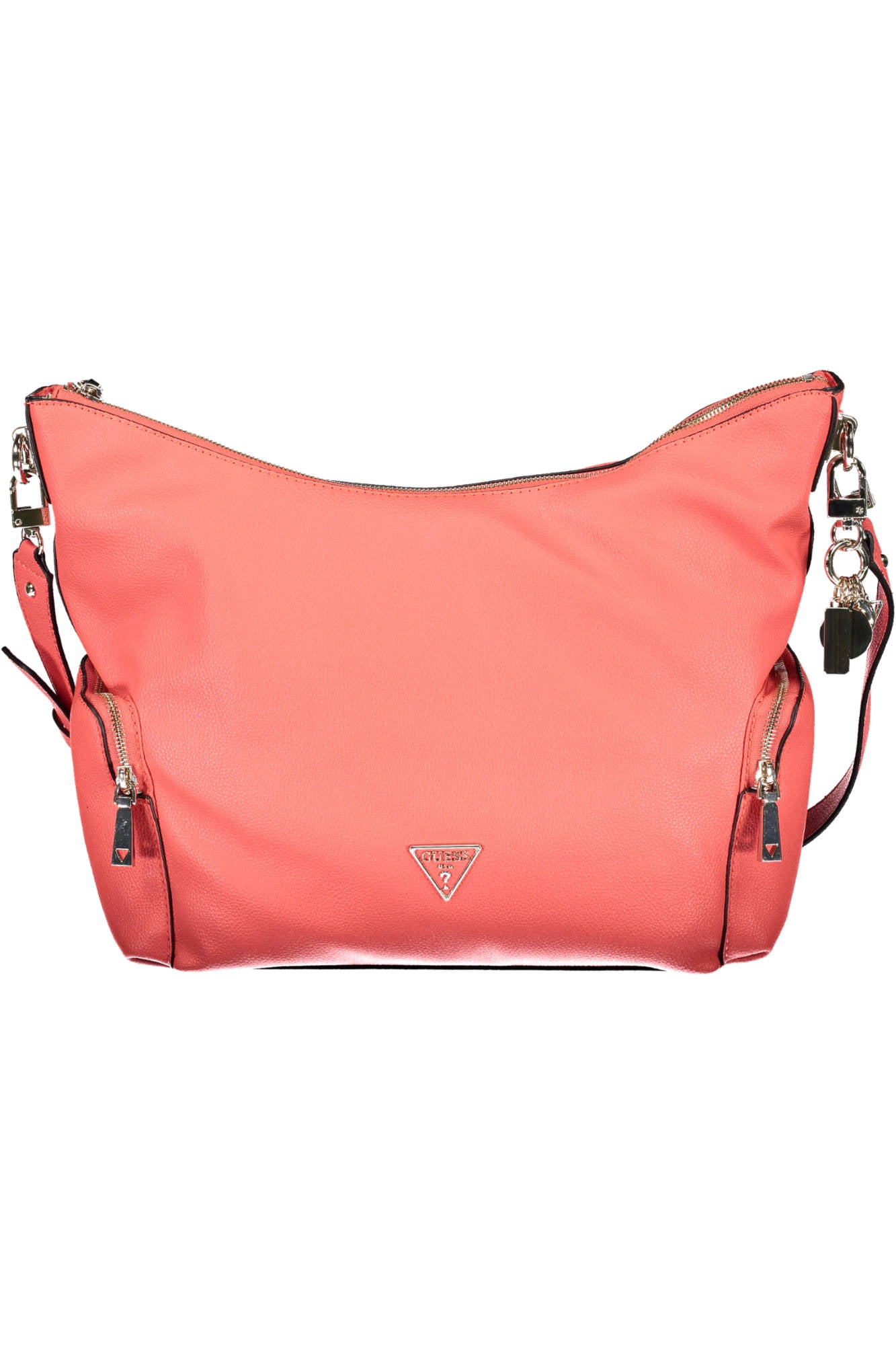 VG787803_ROSA_CORAL – Stylische Rosa Handtasche für Damen mit Logo und verstellbarem Henkel – Größe: UNI – Farbe: Rosa