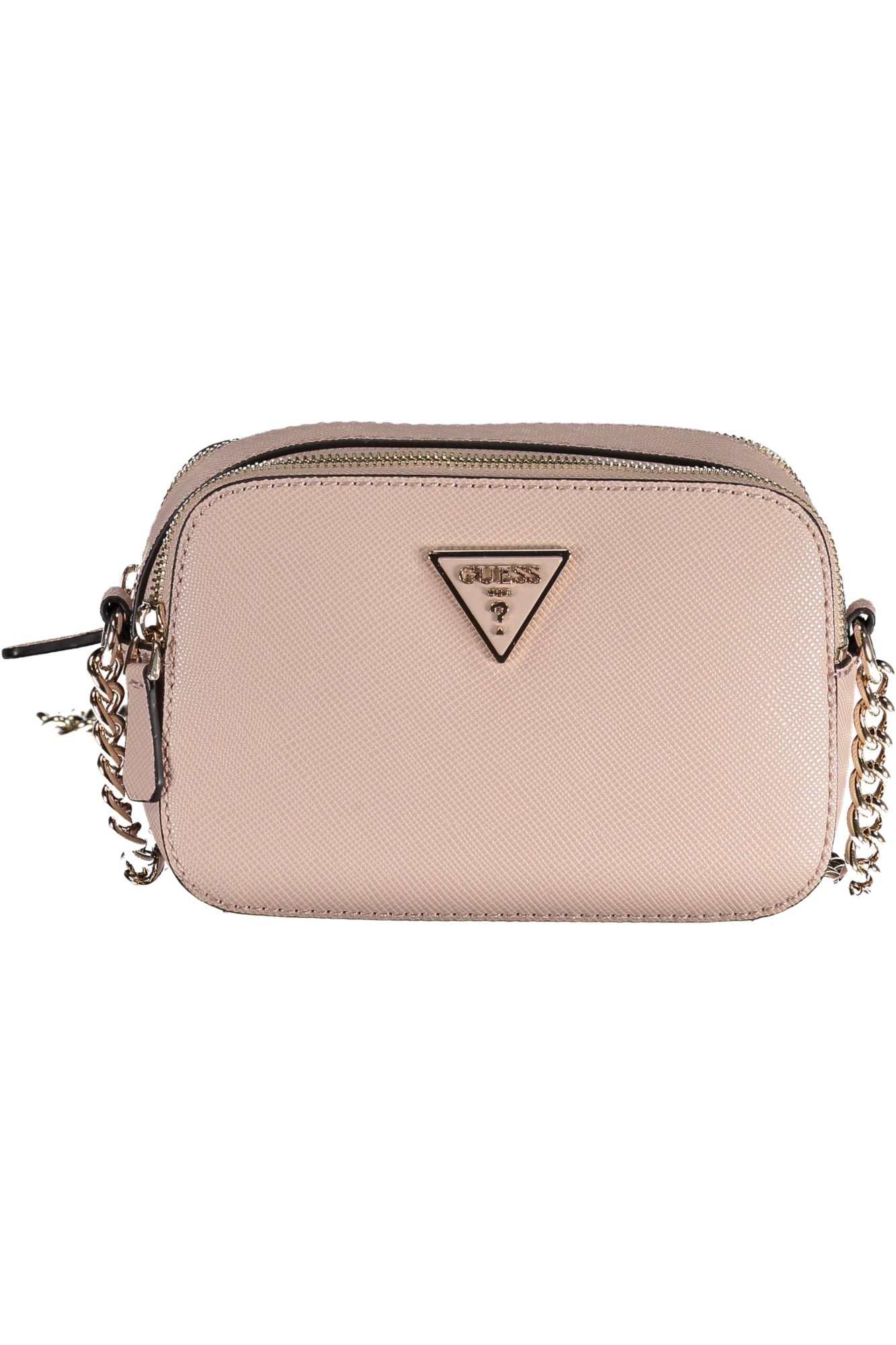 ZG787914_RSROSEWOOD – Stylische rosafarbene Damenschultertasche mit Kette und Kartenfächern – Größe: UNI – Farbe: Rosa