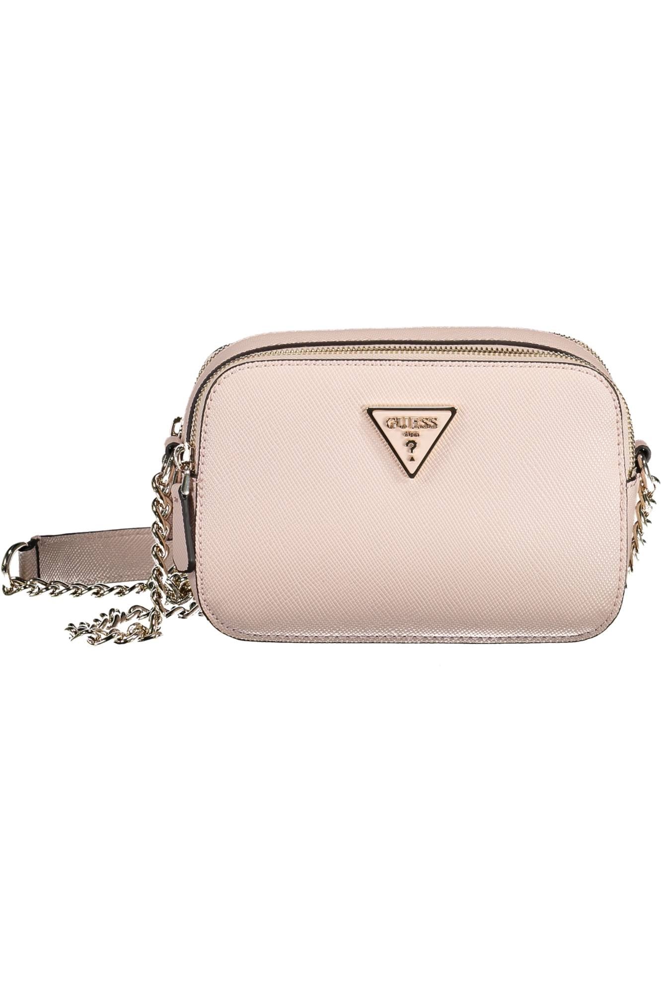 ZG787914_ROSA_LROSE – Rosa Umhängetasche für Damen - Stilvoll mit Kette und Kontrastdetails – Größe: UNI – Farbe: Rosa