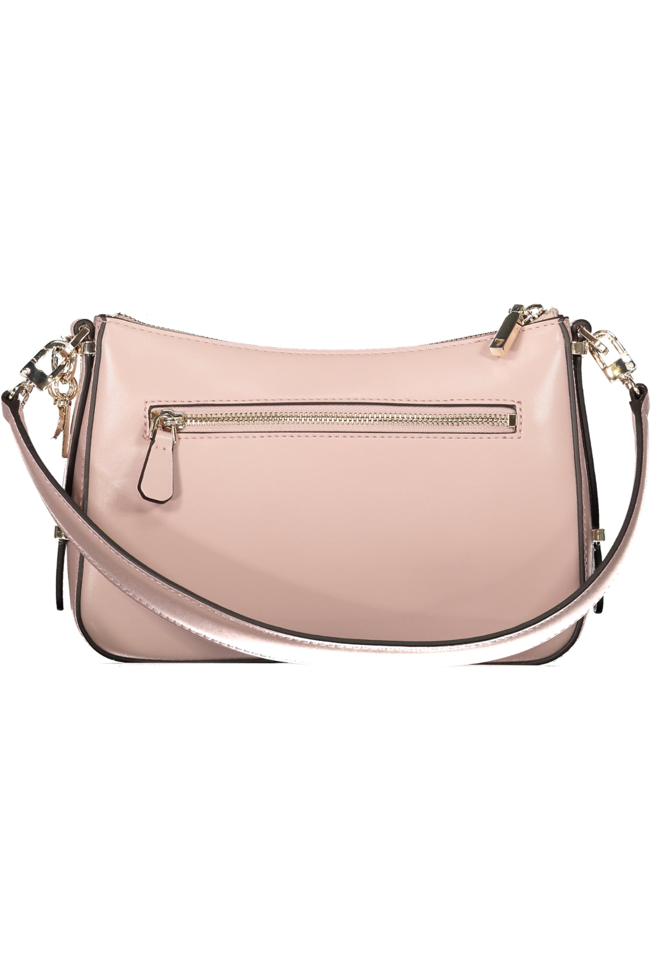 VG949318_RSROSE – Elegante Rosafarbene Damentasche mit Vielseitigen Fächern und Gurt – Größe: UNI – Farbe: Rosa