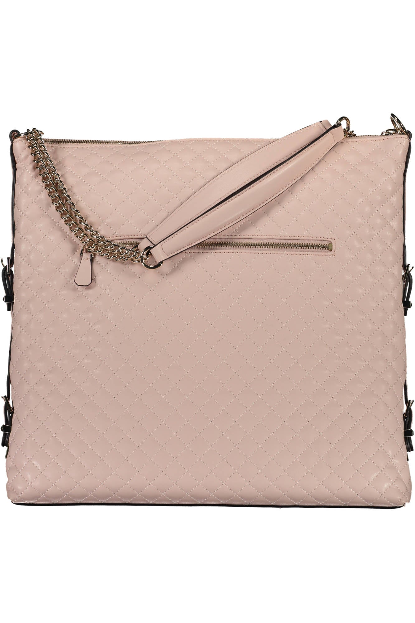 QG869424_ROSA_PALE-ROSE – Stylische Rosafarbene Damenhandtasche mit Kettenhenkeln und Details. – Größe: UNI – Farbe: Rosa
