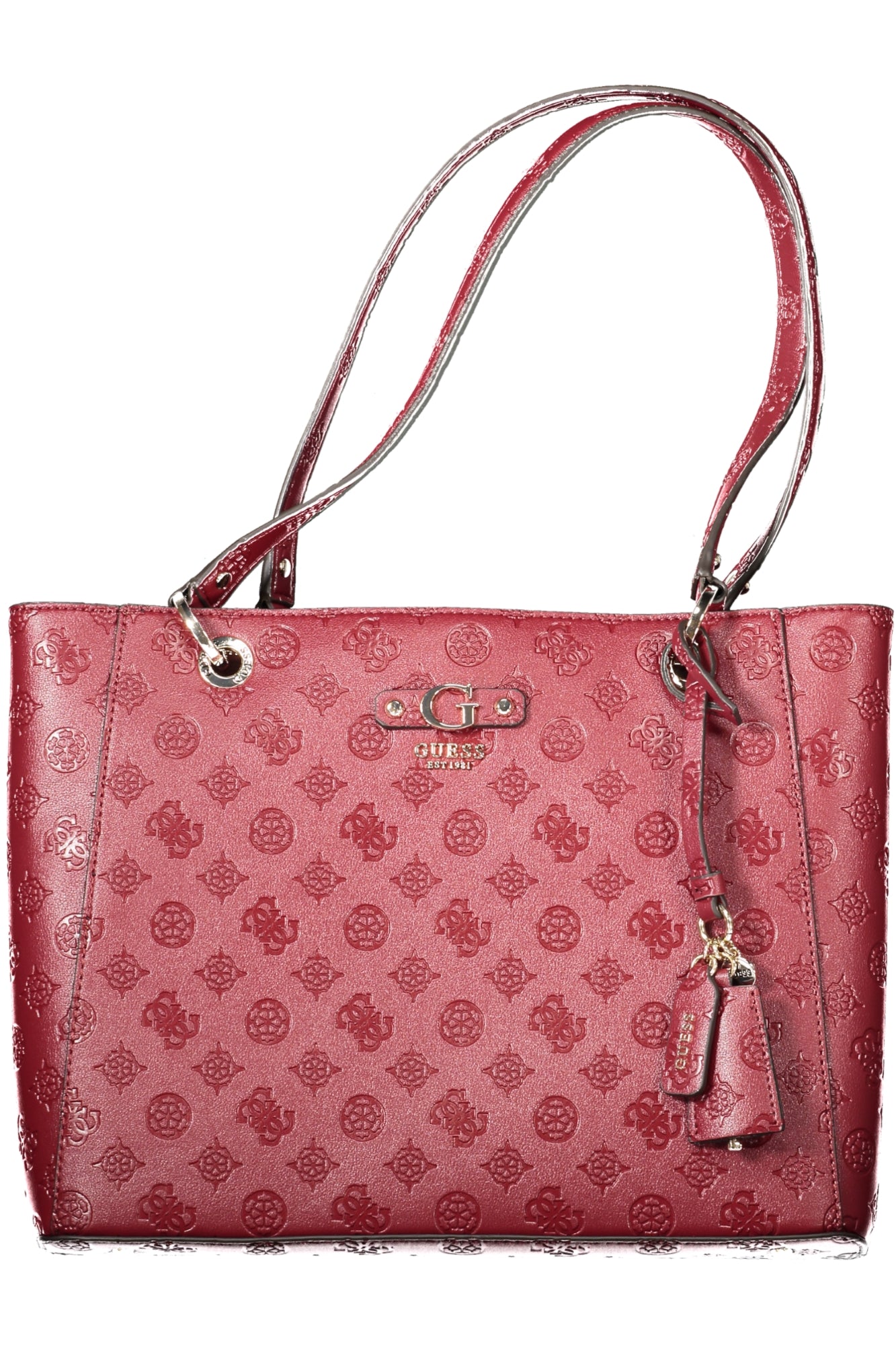 PD952925_ROCLARET – Damentasche Rot mit Schulterriemen und Reißverschluss, stilvolle Details – Größe: UNI – Farbe: Rosso