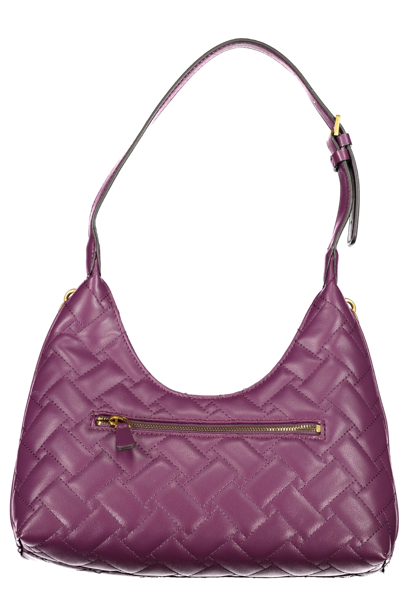 QB898402_VIPLUM – Stilvolle Damenhandtasche Lila mit Riemen und Kontrastdetails – Größe: UNI – Farbe: Viola