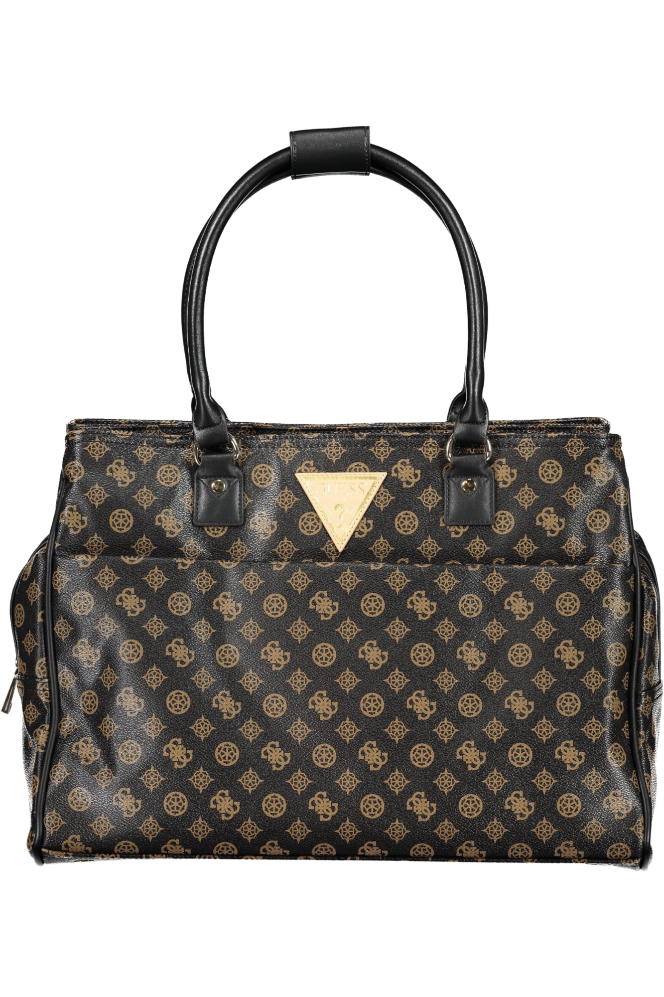 P7452919_MABROWN – Damentasche Braun: Reisetasche mit Fächern & Schutzfüßchen – Größe: UNI – Farbe: Marrone