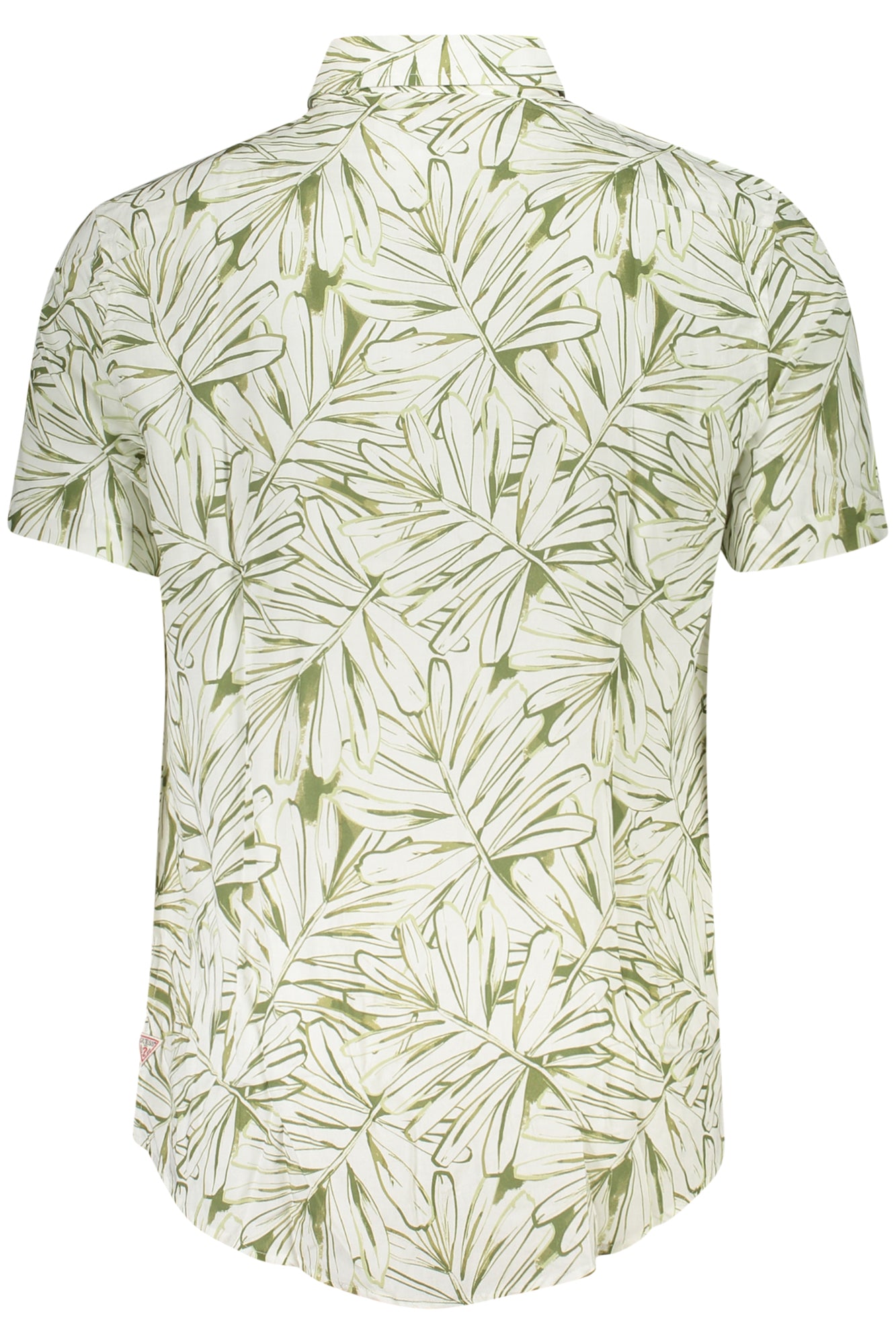 M5GH75WD4Z2_BIP8GS – Herren Weißes Kurzarmhemd mit Muster - Slim Fit & Knopfleiste – Größe: S, M, L, XL – Farbe: Bianco