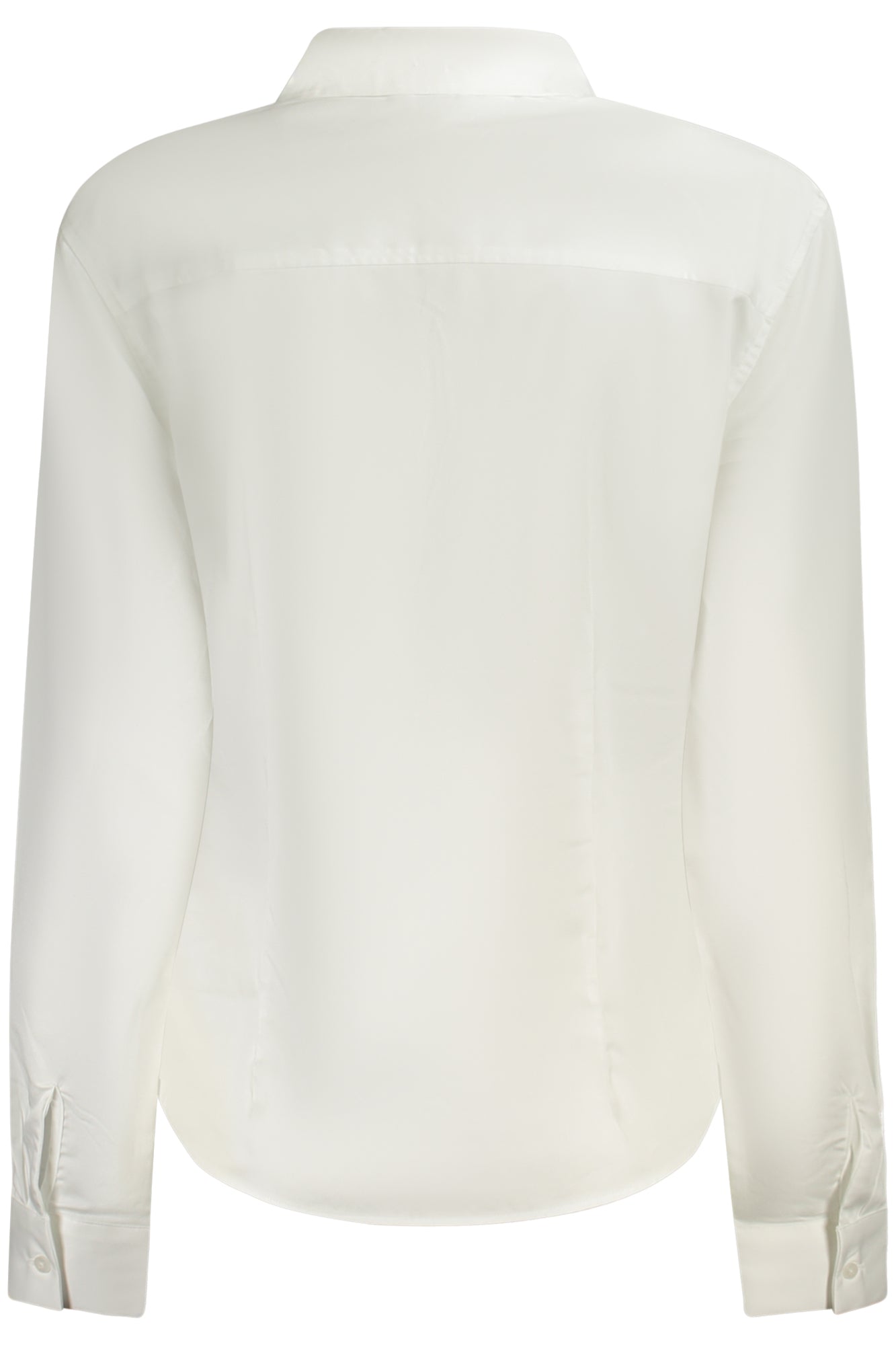 W5RH31WAF10_BIG011 – Elegantes Damenlangarmshirt Weiß mit Italienischem Kragen & Logo – Größe: XS, S, M, L, XL – Farbe: Bianco