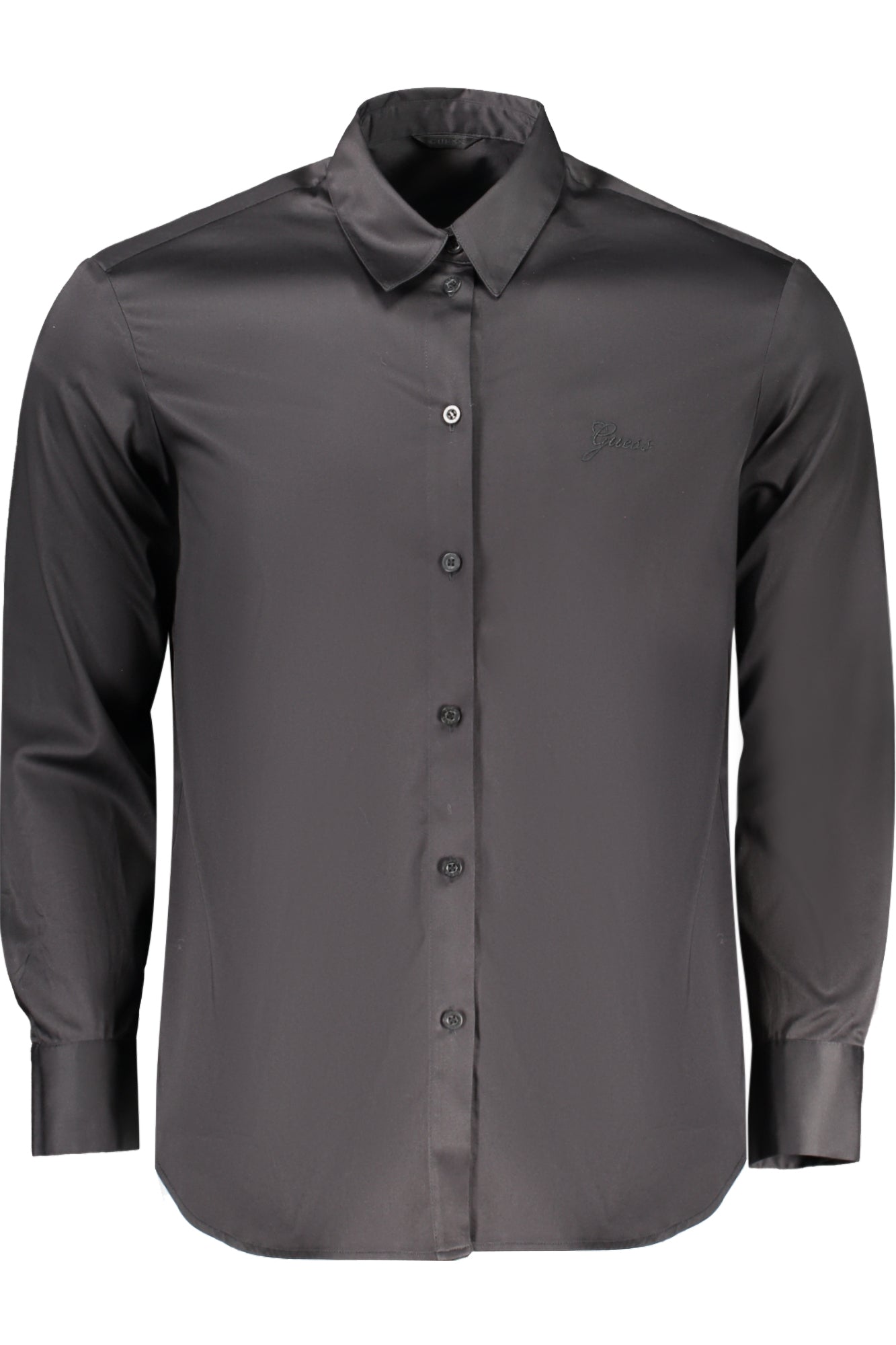 WAYH58WGDJ1_NEJBLK – Schwarze Damenbluse aus Bio-Baumwolle mit italienischem Kragen – Größe: S, L, M – Farbe: Nero