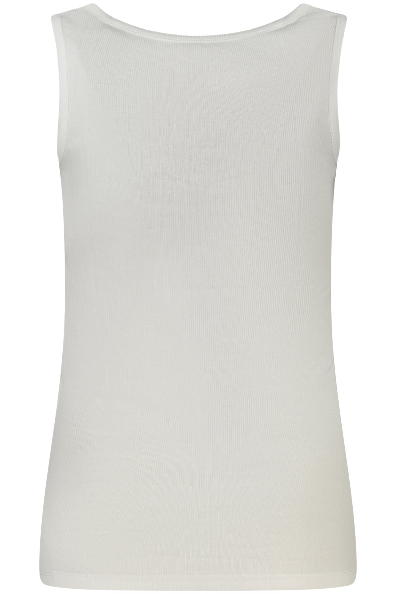 W4GP16K1814_BIG011 – Weißes Damen-Tanktop mit Strass, breiten Trägern & Bio-Baumwolle – Größe: XS, S, M, L – Farbe: Bianco