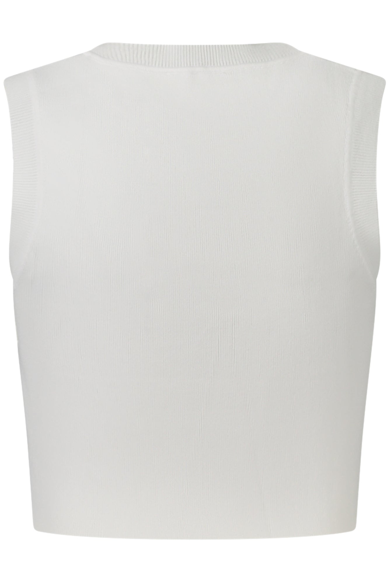 W4GZ34Z3F40_BIG011 – Weißes Damen-Trägertop mit Strass & Logo – Rundhals, stilvolle Details – Größe: L, XS, S, M – Farbe: Bianco