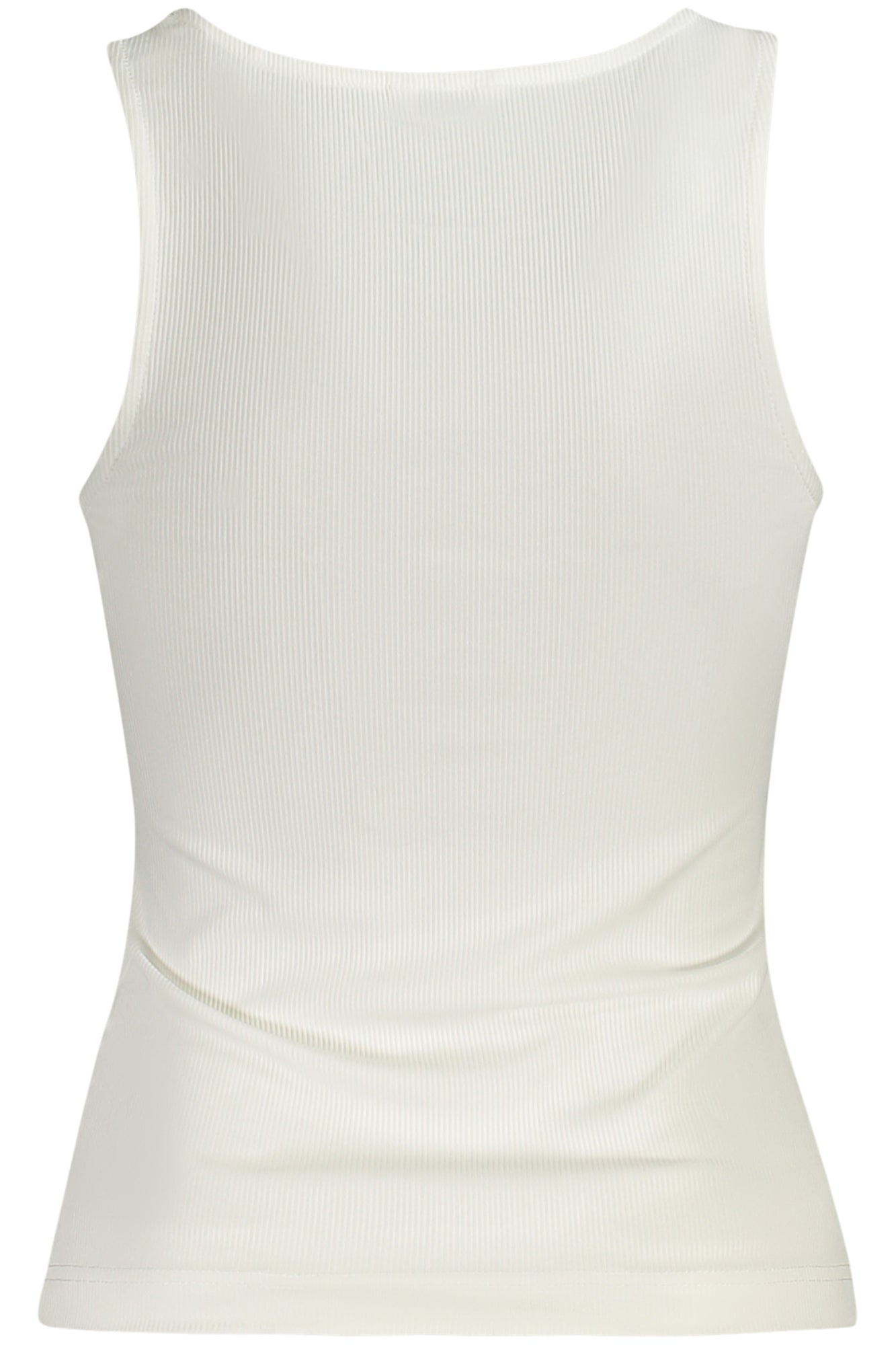 W5GP57KCV52_BIG011 – Damen Tanktop Weiß – Breite Träger, Weiter Ausschnitt, Strass-Details – Größe: XS, S, M, L – Farbe: Bianco
