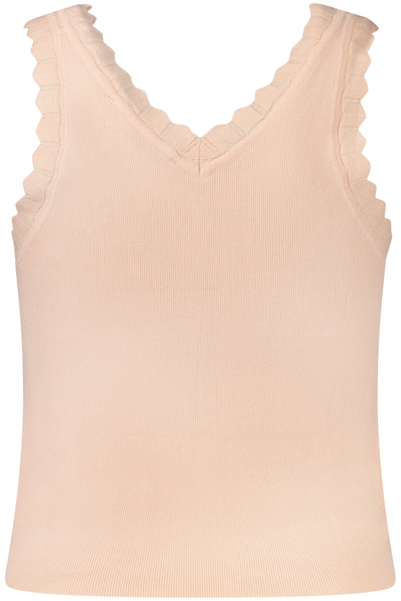 W4GZ30Z2Y72_RSG6K8 – Rosa Damentop mit V-Ausschnitt & Strass – Stilvoll & Modern – Größe: XS, S, M, L – Farbe: Rosa