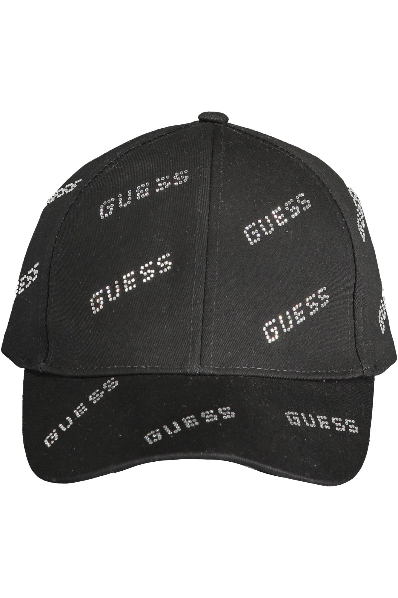V4RZ03WFKN0_NEJBLK – Stylische Damenkappe Schwarz: Verstellbar mit Strass-Applikationen – Größe: UNI – Farbe: Nero
