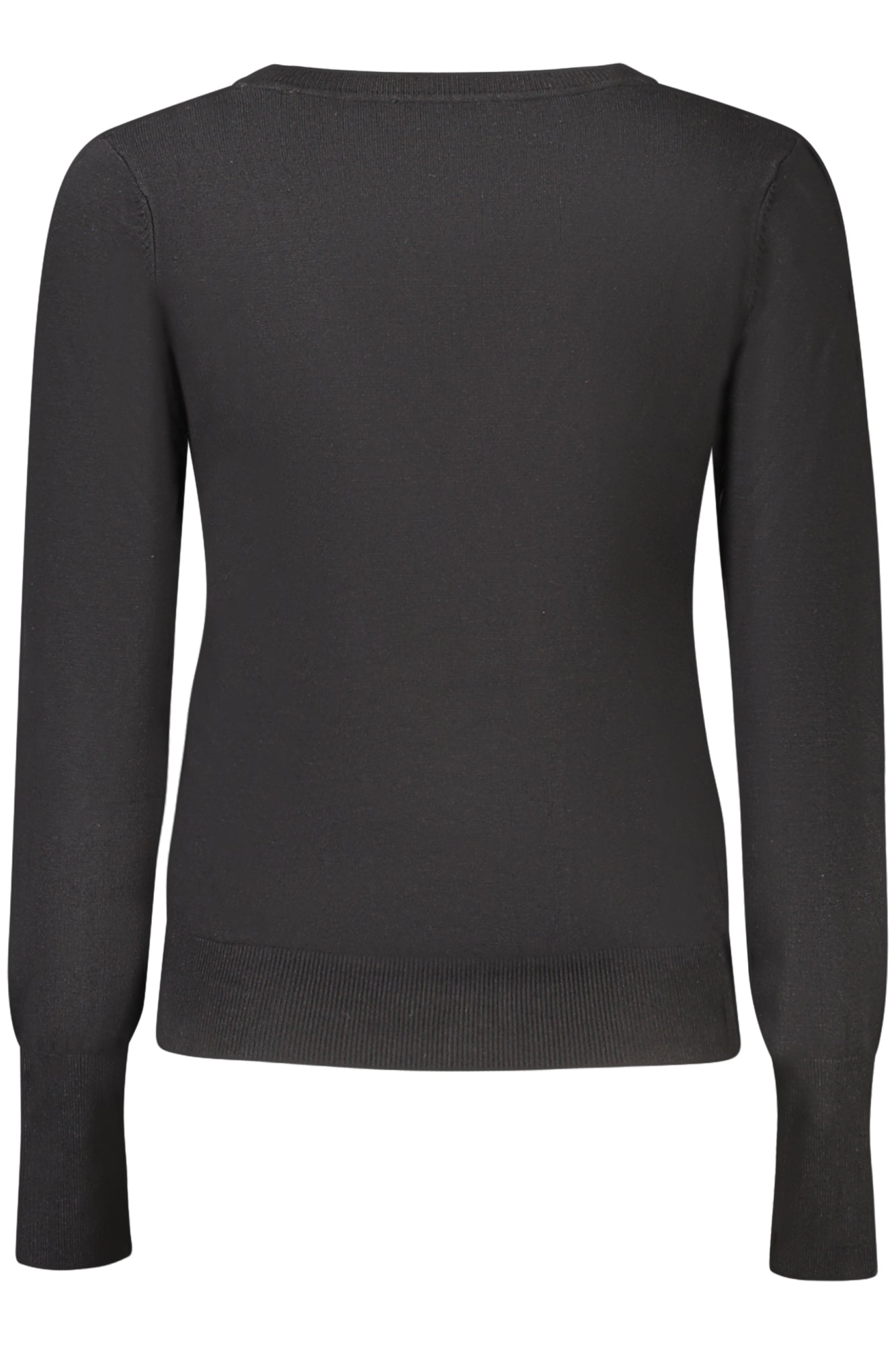 W2YR33Z2V62_NEJBLK – Schwarzer Damen-Cardigan mit Strass und V-Ausschnitt - Stilvoll & Elegant – Größe: S, M, L, XL, 2XL – Farbe: Nero