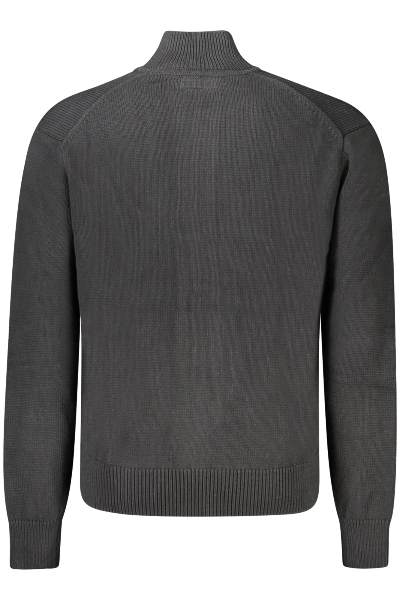 M5RR30Z3HM1_NEJBLK – Eleganter Herren Cardigan Schwarz mit Logo-Stickerei und Reißverschluss – Größe: S, M, L, XL – Farbe: Nero