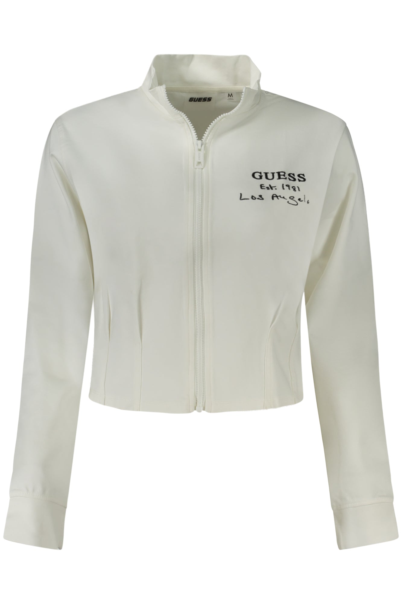 V4GQ12KC5U1_BIMCDM – Weißes Damen-Sweatshirt mit Reißverschluss aus Bio-Baumwolle – Größe: L, S – Farbe: Bianco