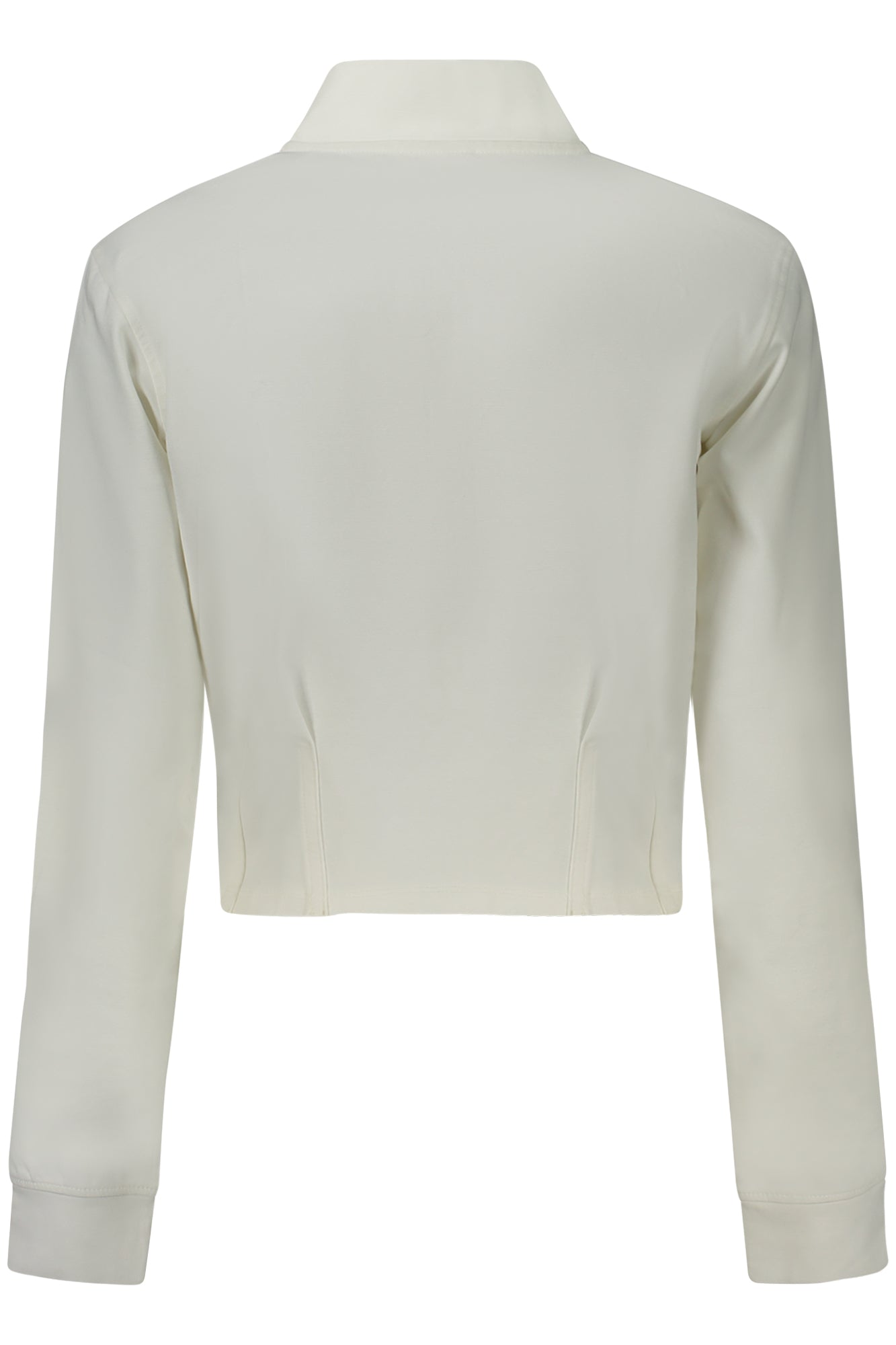 V4GQ12KC5U1_BIMCDM – Weißes Damen-Sweatshirt mit Reißverschluss aus Bio-Baumwolle – Größe: L, S – Farbe: Bianco