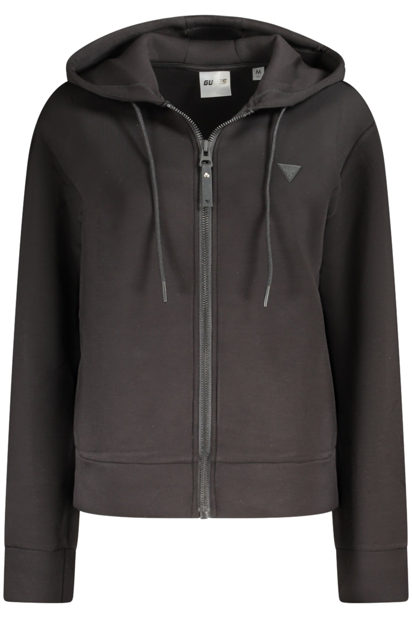 V3RQ11K7UW2_NEJBLK – Stylisches Damen Sweatshirt mit Kapuze und Reißverschluss in Schwarz – Größe: XS, S, M, L – Farbe: Nero