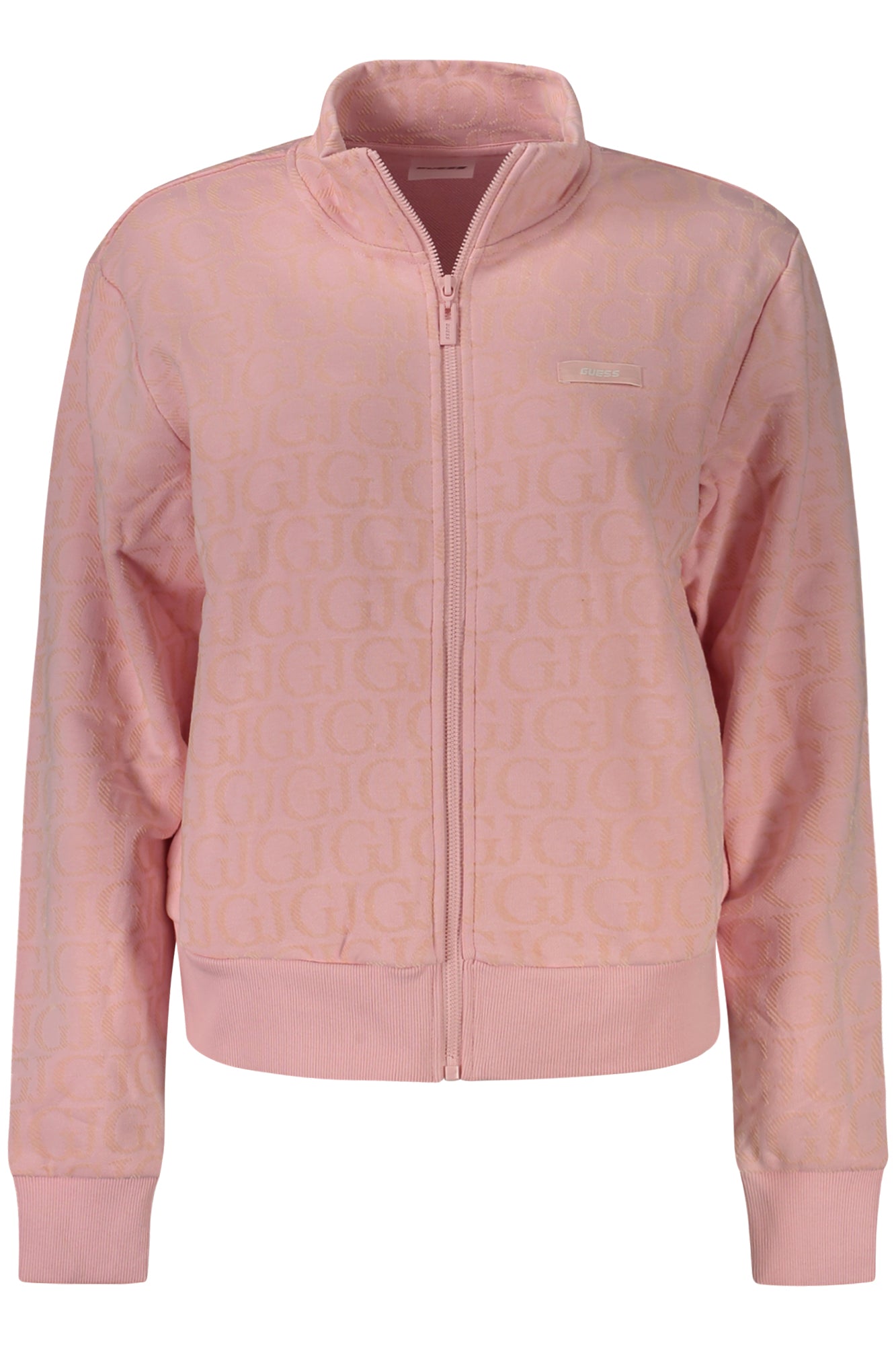 V4RQ15KC2W0_RSP69V – Rosa Damen Sweatshirt: Langer Ärmel, Reißverschluss & Taschen – Größe: XS, S – Farbe: Rosa
