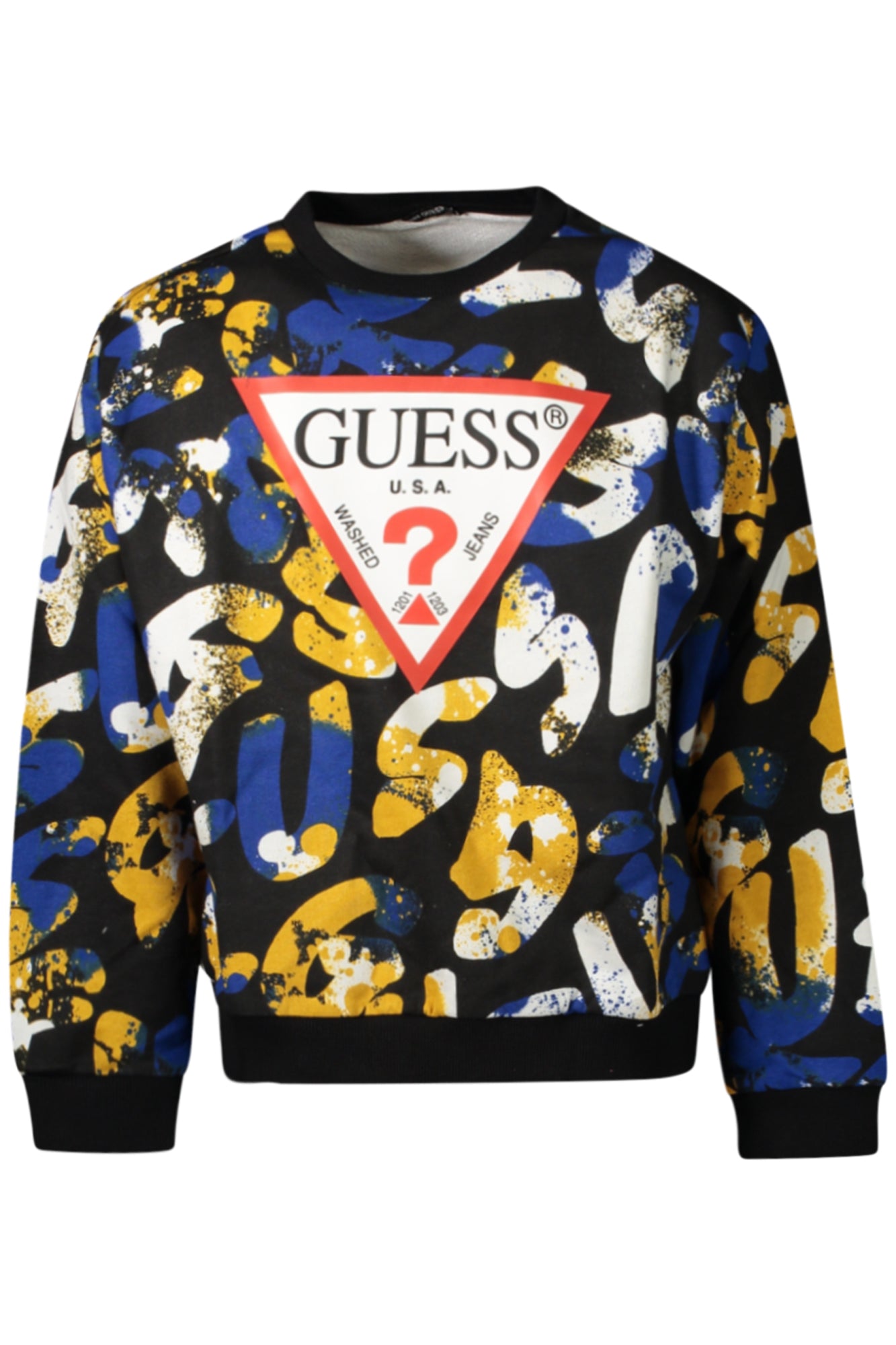 L4YQ02KA6R3_NEP0ER – Schwarzes Kinder-Sweatshirt aus Bio-Baumwolle mit Logodruck – Größe: 16A – Farbe: Nero