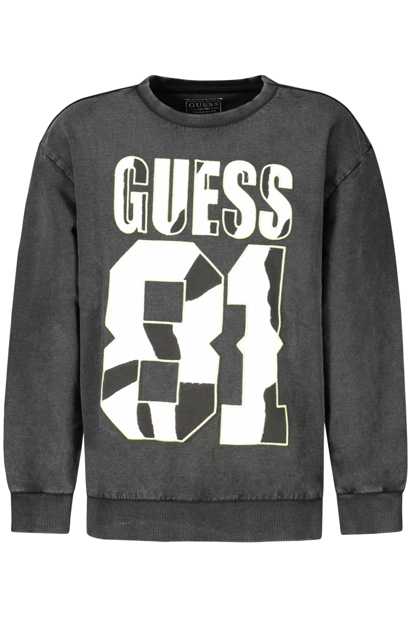 L4YQ08KA6R4_NEJBLK – Schwarzer Kinder-Sweatshirt aus Bio-Baumwolle mit Logo & Stickerei – Größe: 8A, 10A, 14A, 12A, 16A – Farbe: Nero