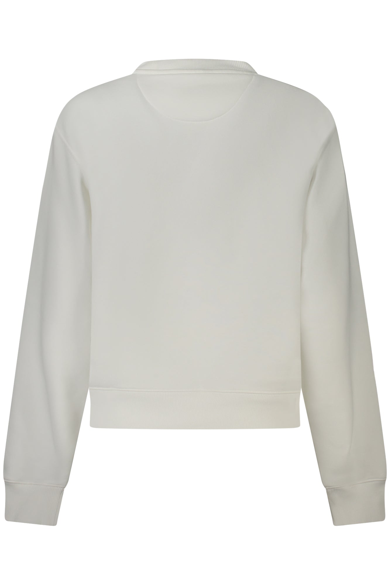 W4RQ14KB681_BIG011 – Damen Langarm-Sweatshirt Weiß aus Bio-Baumwolle mit Strass & Logo – Größe: XS, S, L, M – Farbe: Bianco