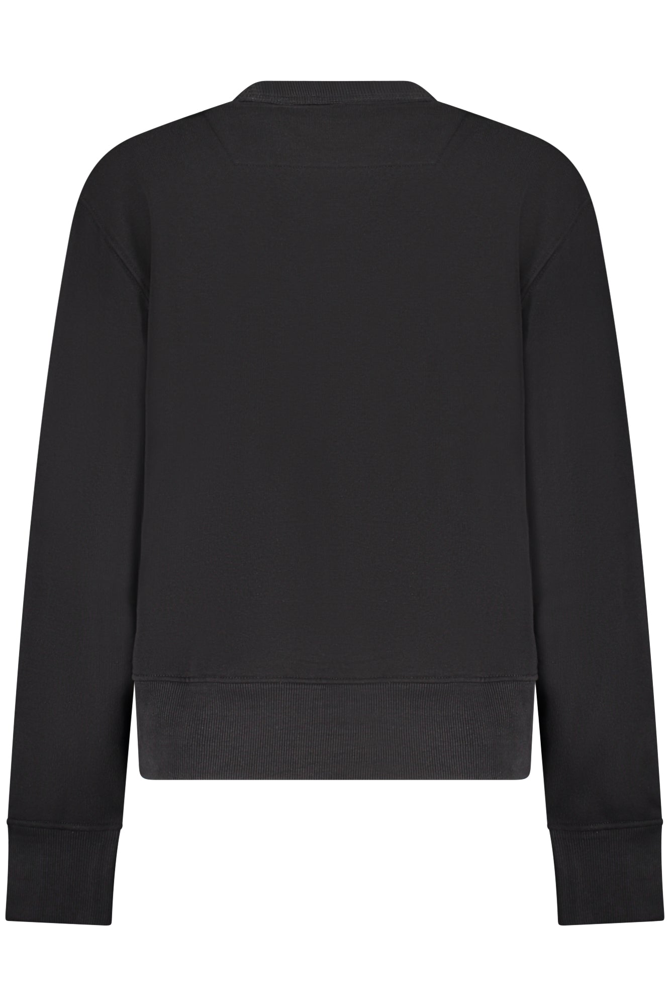 W2Q16KBA11_NEJBLK – Damenpullover Schwarz: Langarm, Rundhals, Gefüttert, Logo-Druck – Größe: S, M, L, XL, 2XL – Farbe: Nero