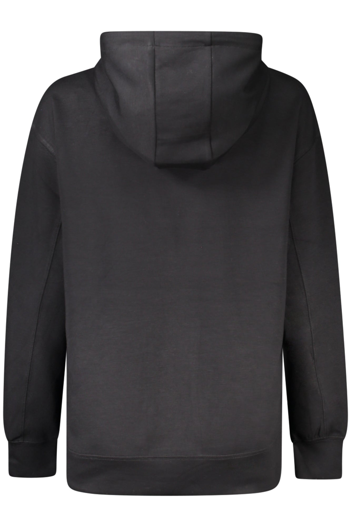 V5RQ18KCOB2_NEJBLK – Damen Schwarz Sweatshirt - Kapuzenpullover mit Kängurutasche & Logo – Größe: XS, S, M, L – Farbe: Nero