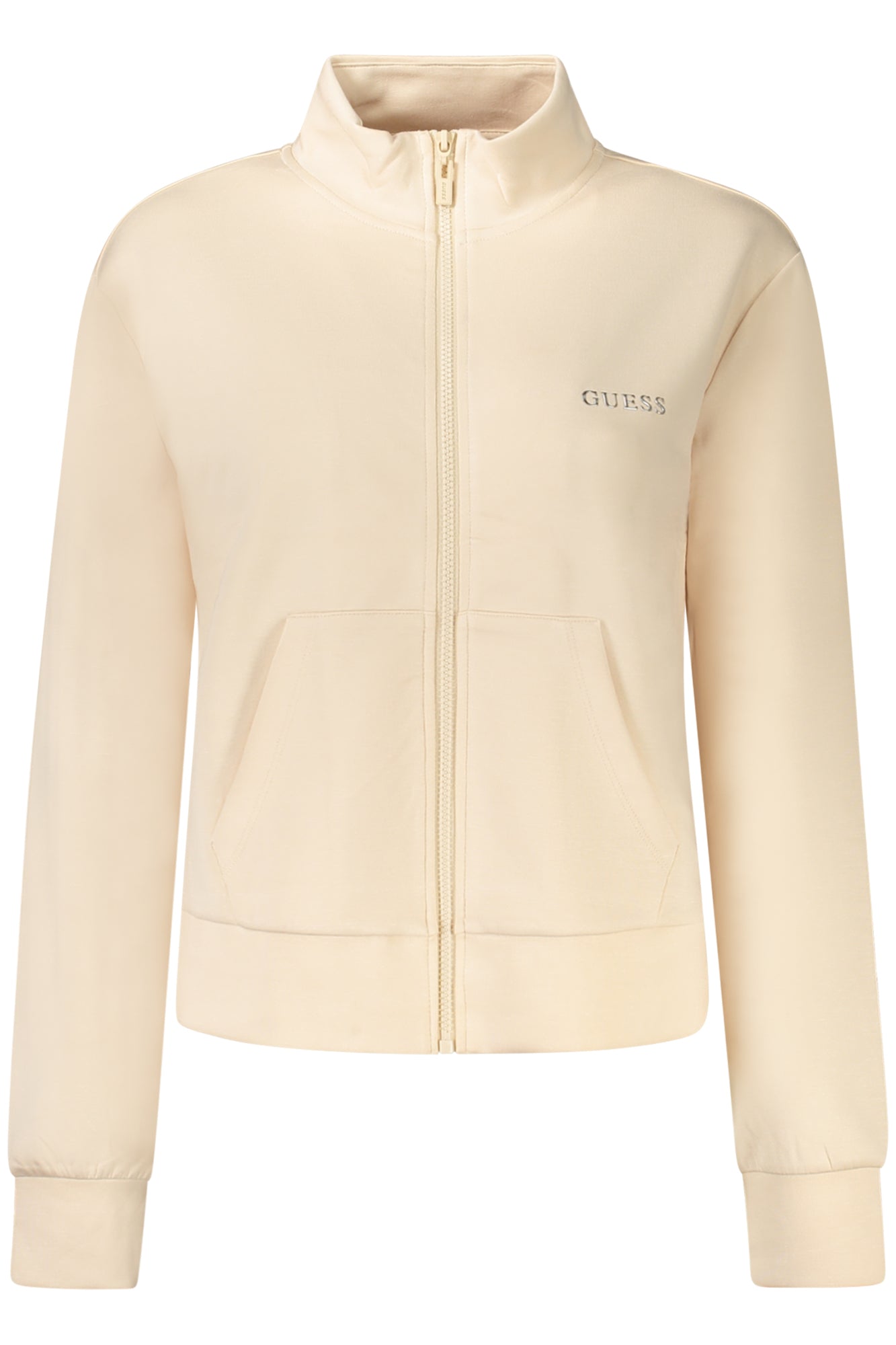 V5RQ17KCOB2_RSA13W – Rosa Damenpullover mit Kapuze und Applikation - Stylisches Sweatshirt – Größe: XS, S, L, M – Farbe: Rosa