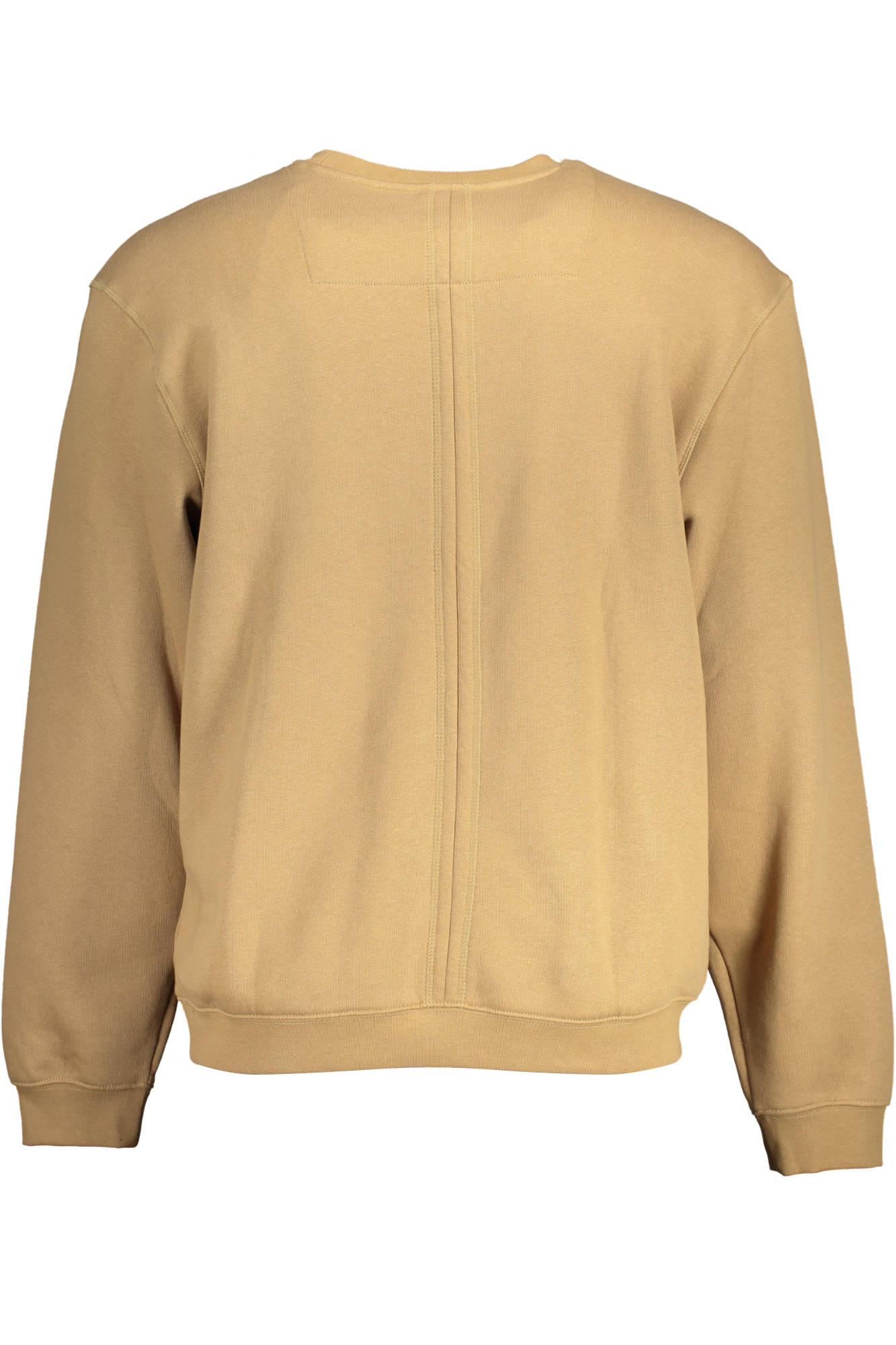 M0YQ55K9V31_BEIGE_G1K6 – Beiges Herren-Sweatshirt ohne Reißverschluss mit Stickerei – Größe: XL, M – Farbe: Beige
