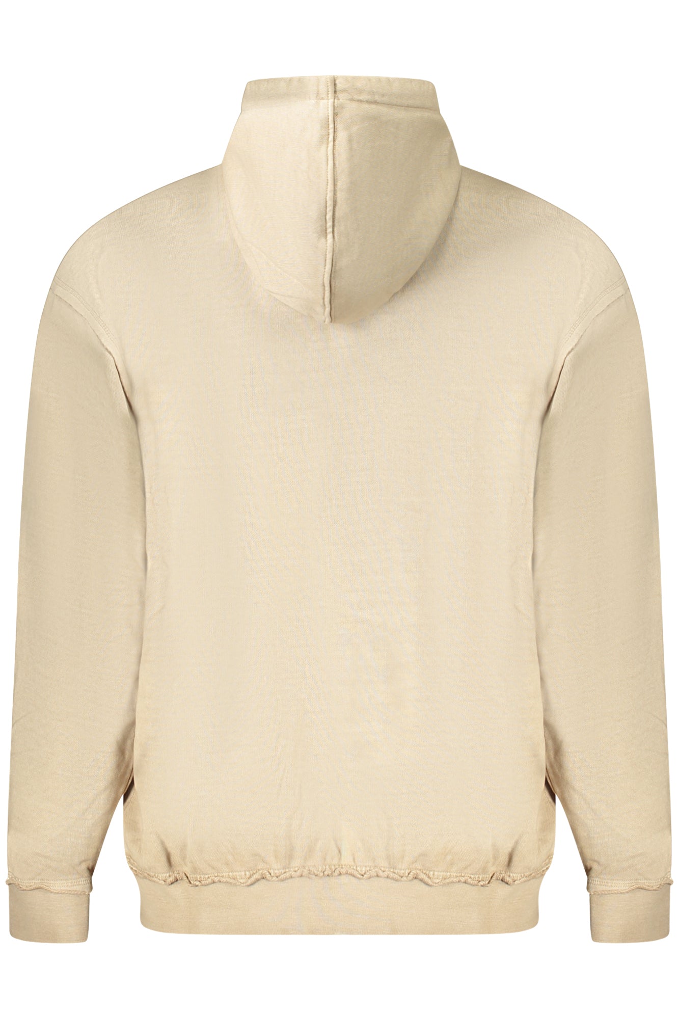 Z5RQ07KCE90_BEG1CA – Beiges Langarm-Herren-Sweatshirt mit Kapuze und Stickerei – Größe: XS, S, M, L – Farbe: Beige