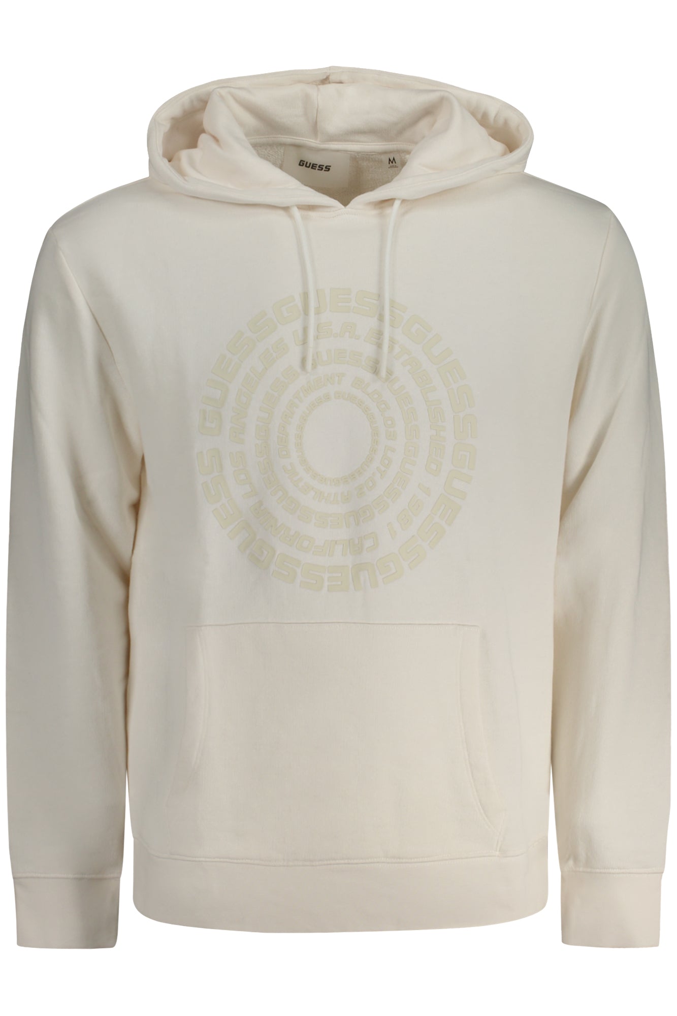 Z4RQ16KAIJ1_BIG018 – Stylishes Herren Sweatshirt in Weiß aus Bio-Baumwolle mit Kapuze – Größe: M, L – Farbe: Bianco