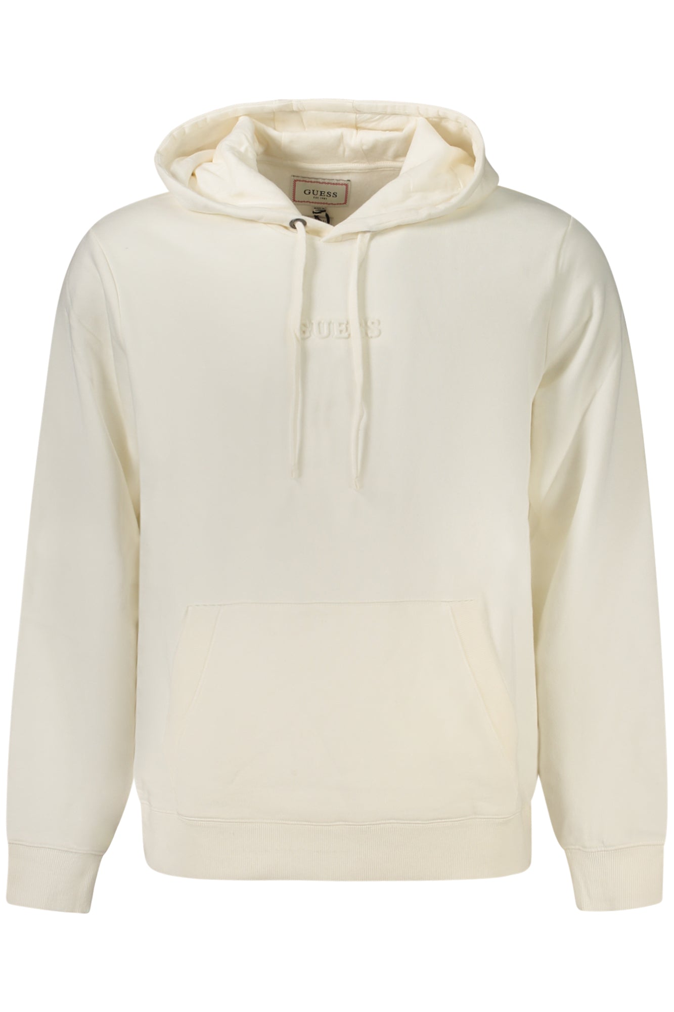 M4BQ45K9YH1_BIG018 – Weißes Herren Sweatshirt: Nachhaltiger Komforthit mit Kapuze – Größe: M, L – Farbe: Bianco