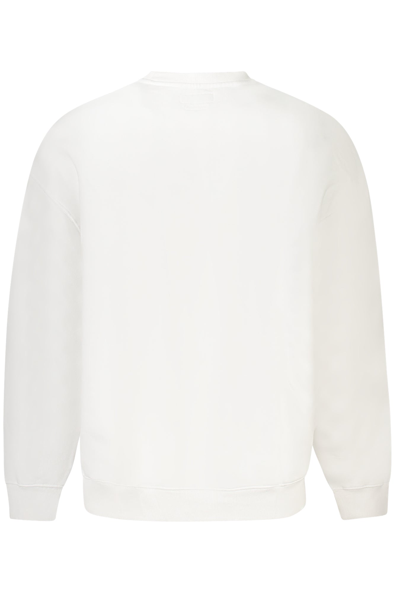 M4YQ21K9V31_BIG011 – Herren Oversized Sweatshirt Weiß - Bio-Baumwolle, Rundhals, Logo-Druck – Größe: S, M, L, XL, 2XL – Farbe: Bianco