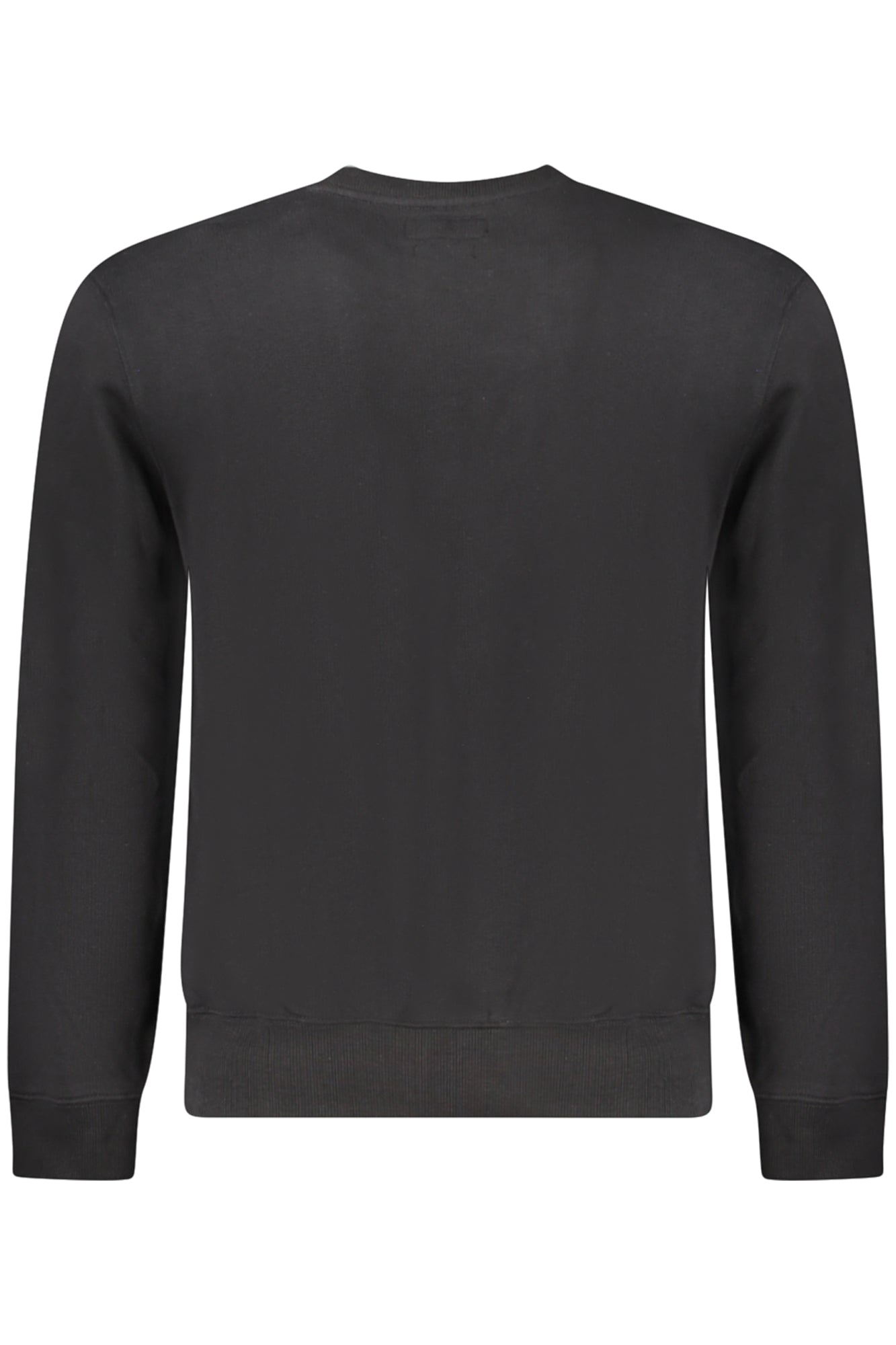 M5RQ41KCPR1_NEJBLK – Stylisches Herren-Sweatshirt Schwarz - Langarm, Slim Fit, Applikation – Größe: S, M, L – Farbe: Nero