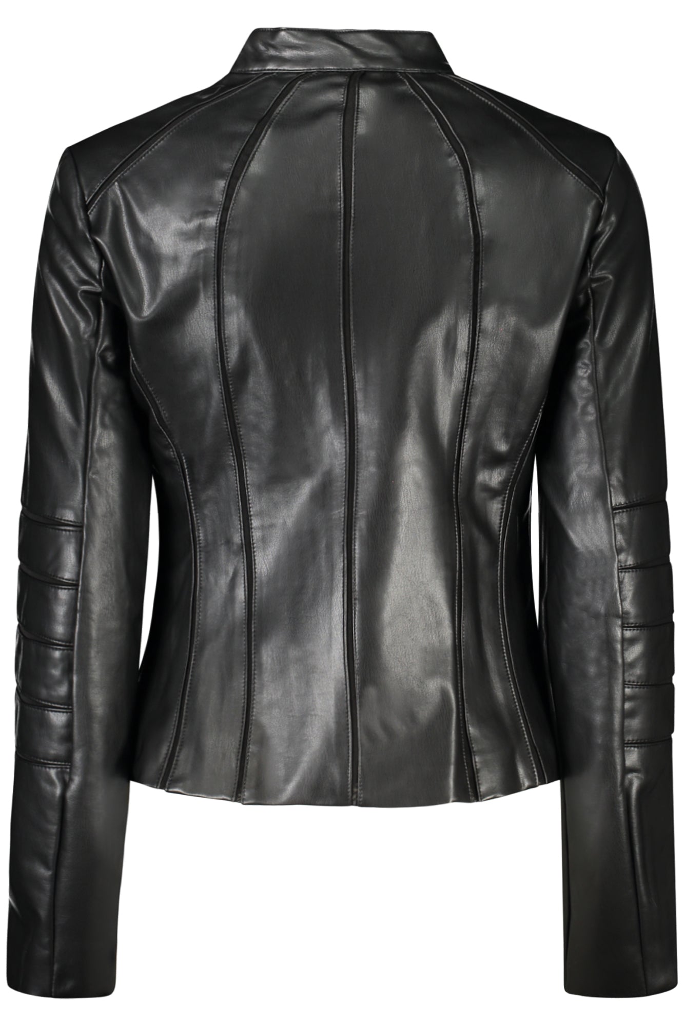 S4RL20K8S30_NEJTMU – Damen Sportjacke Schwarz mit Kontrastdetails & Reißverschluss – Größe: S, M – Farbe: Nero