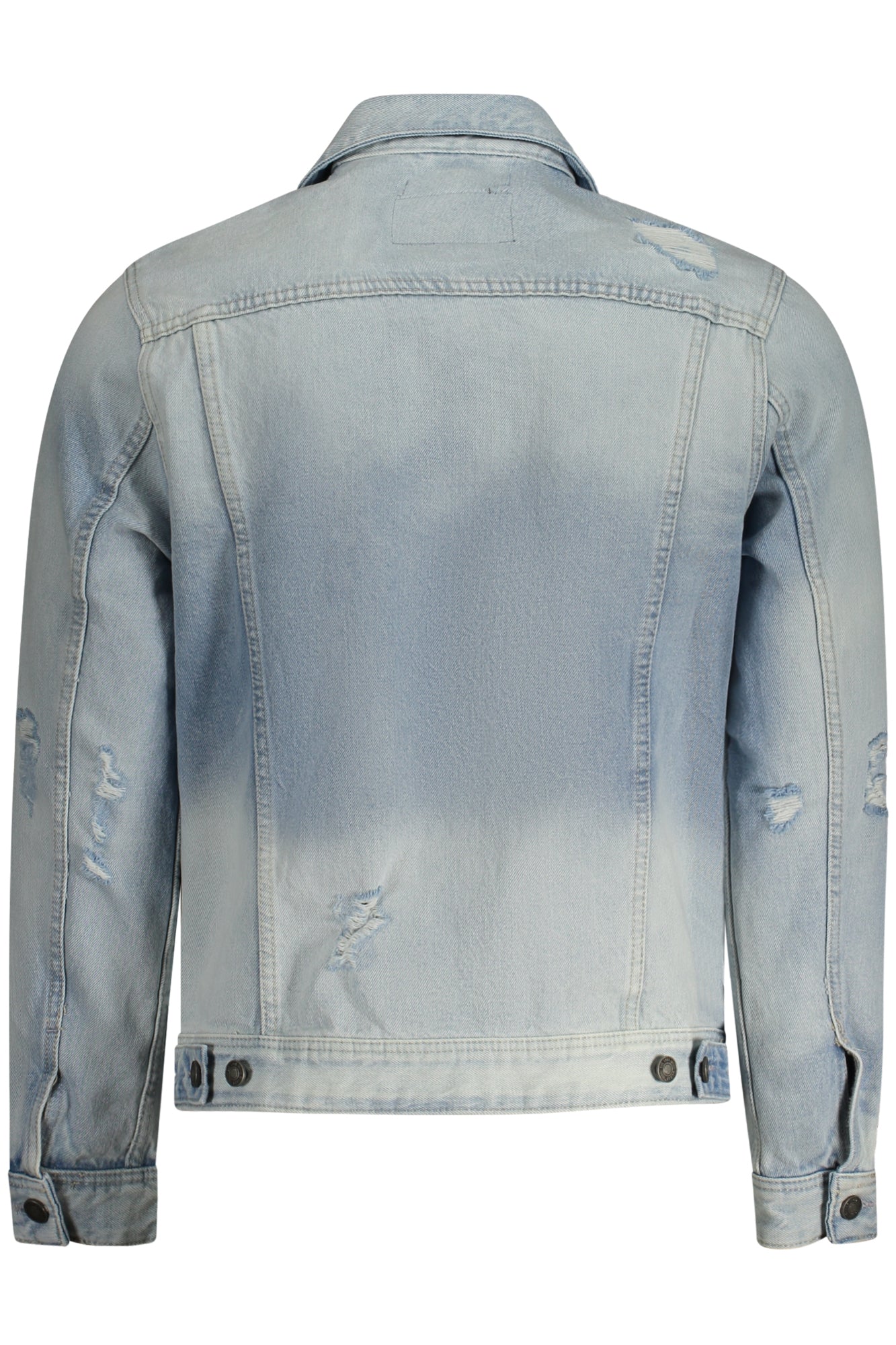 M2GXN1D4HW4_AZDALW – Herren Sport Jeansjacke Blau – Lässiger Look, Bio-Baumwolle, 4 Taschen – Größe: S, M, L, XL – Farbe: Azzurro